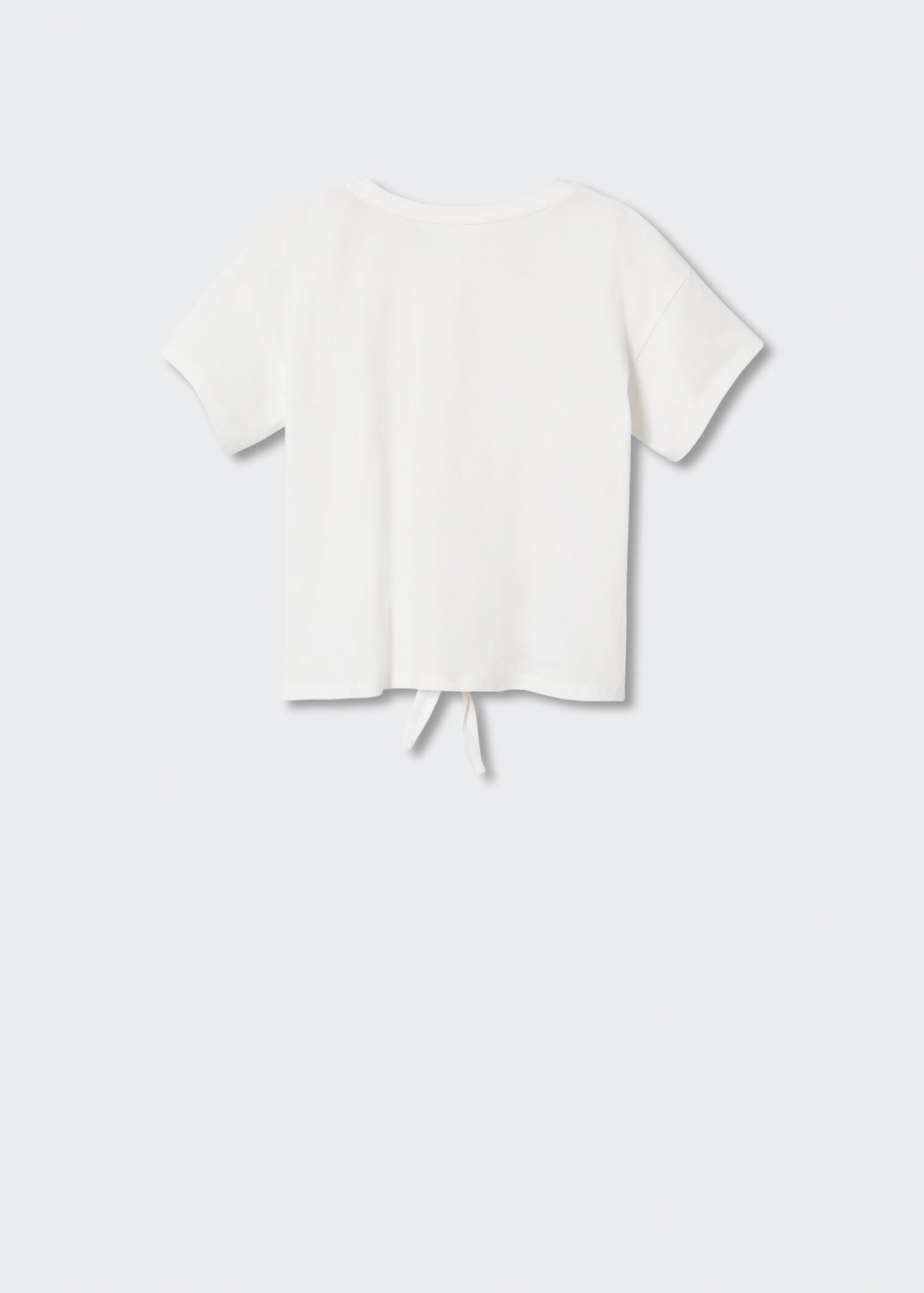 Shirt mit Aufschrift und Textur - Rückseite des Artikels