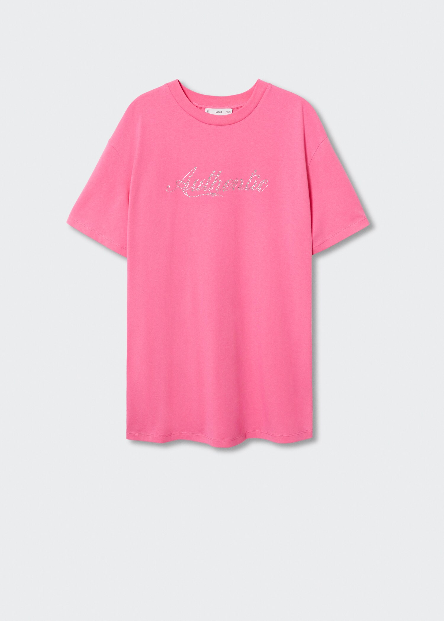 Rhinestone print T-shirt - Article without model