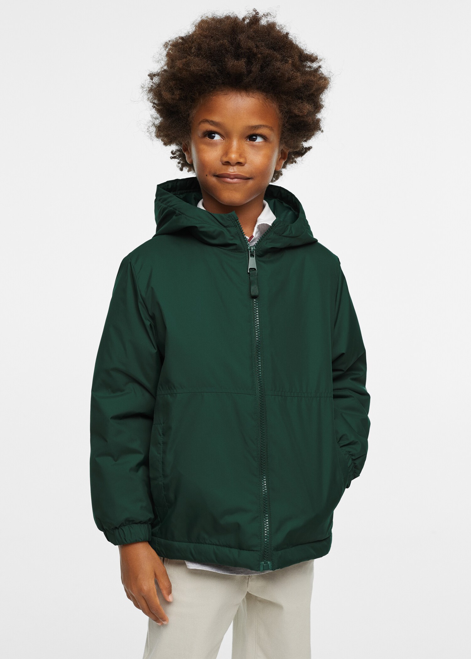 Hooded coat - Medium plane
