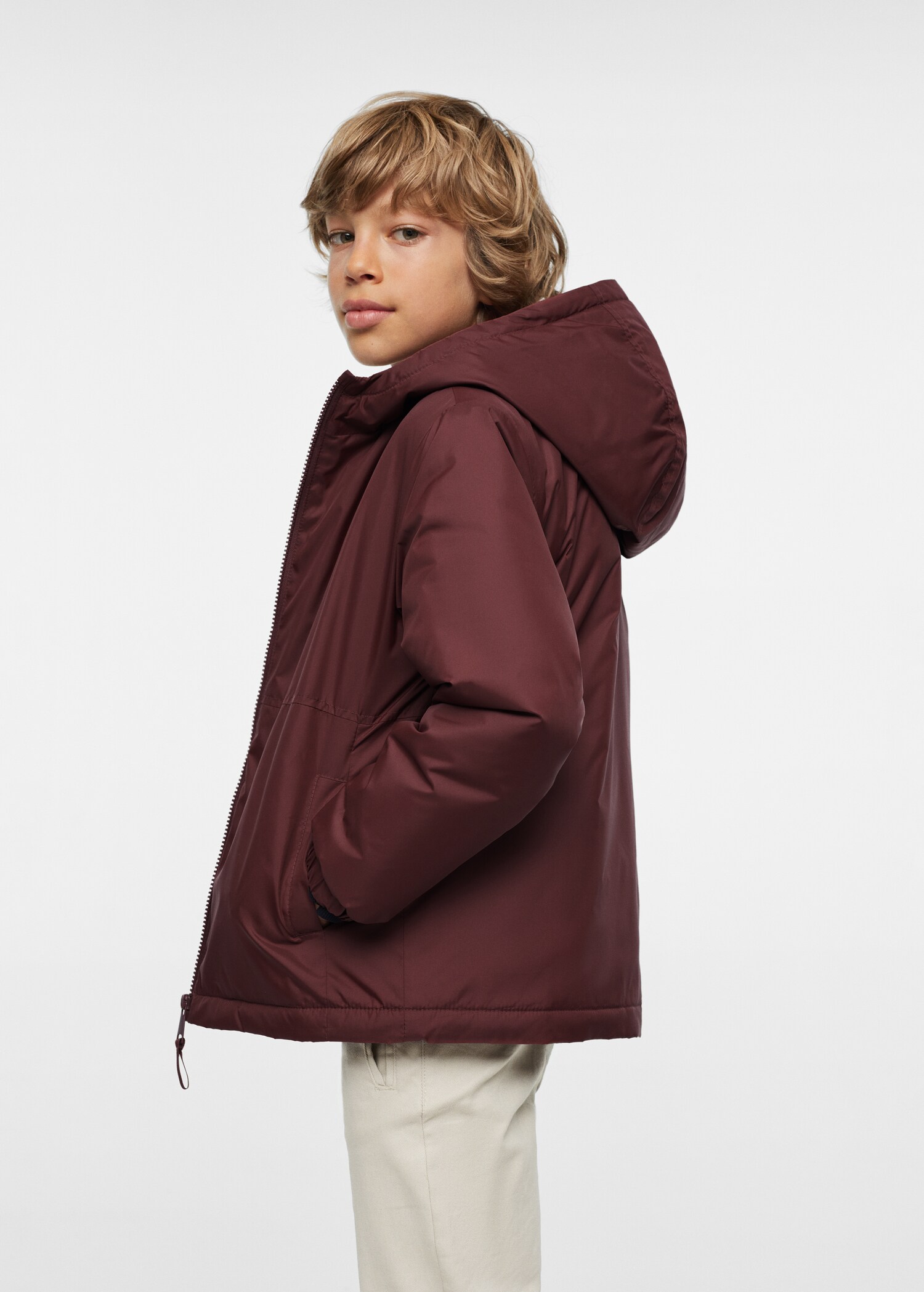 Hooded coat - Medium plane