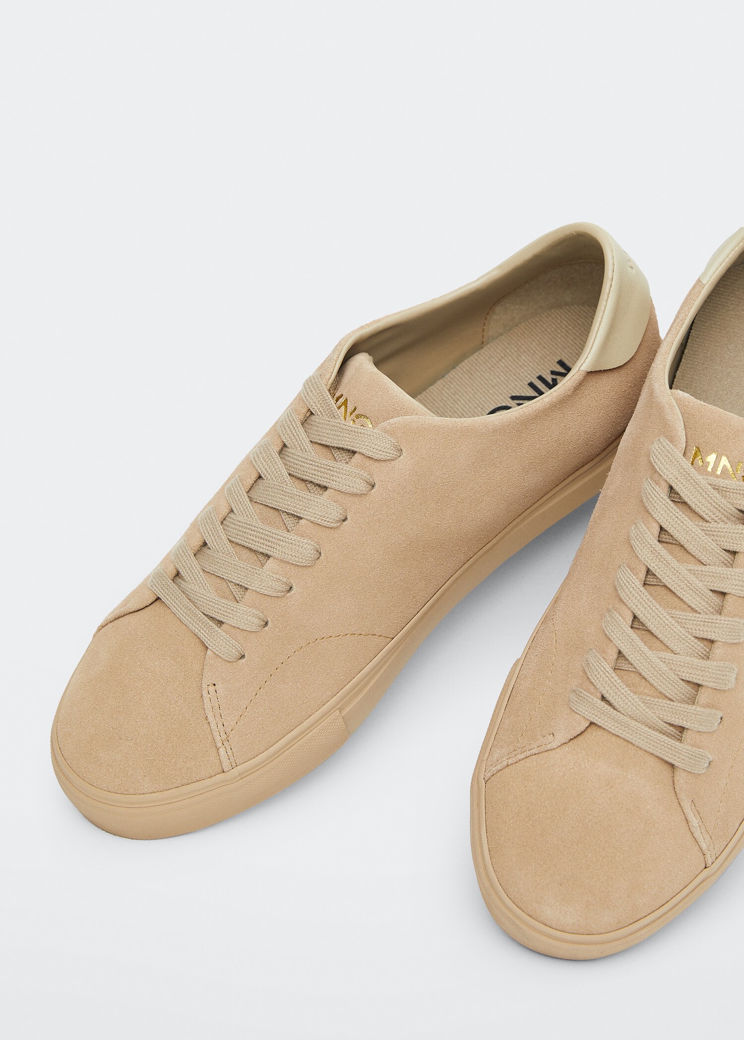 Lace-up leather sneakers - Medium plane