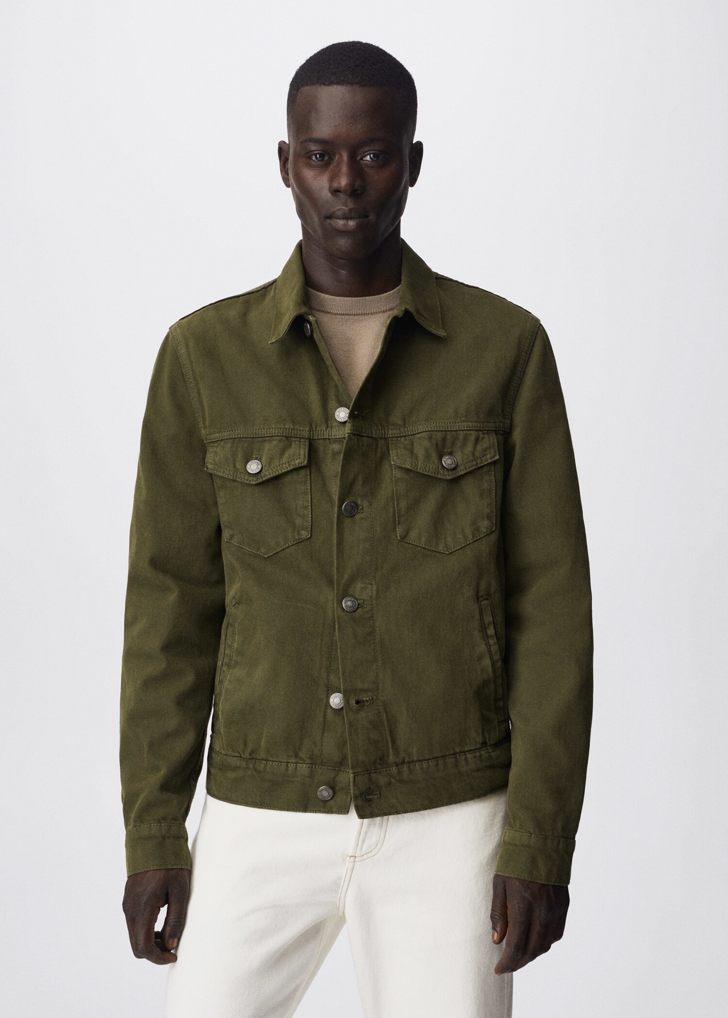 Pocketed denim jacket - Medium plane