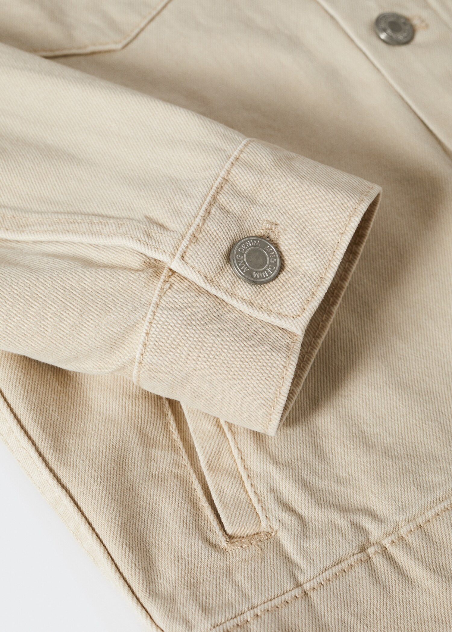 Beige denim jacket - Details of the article 8