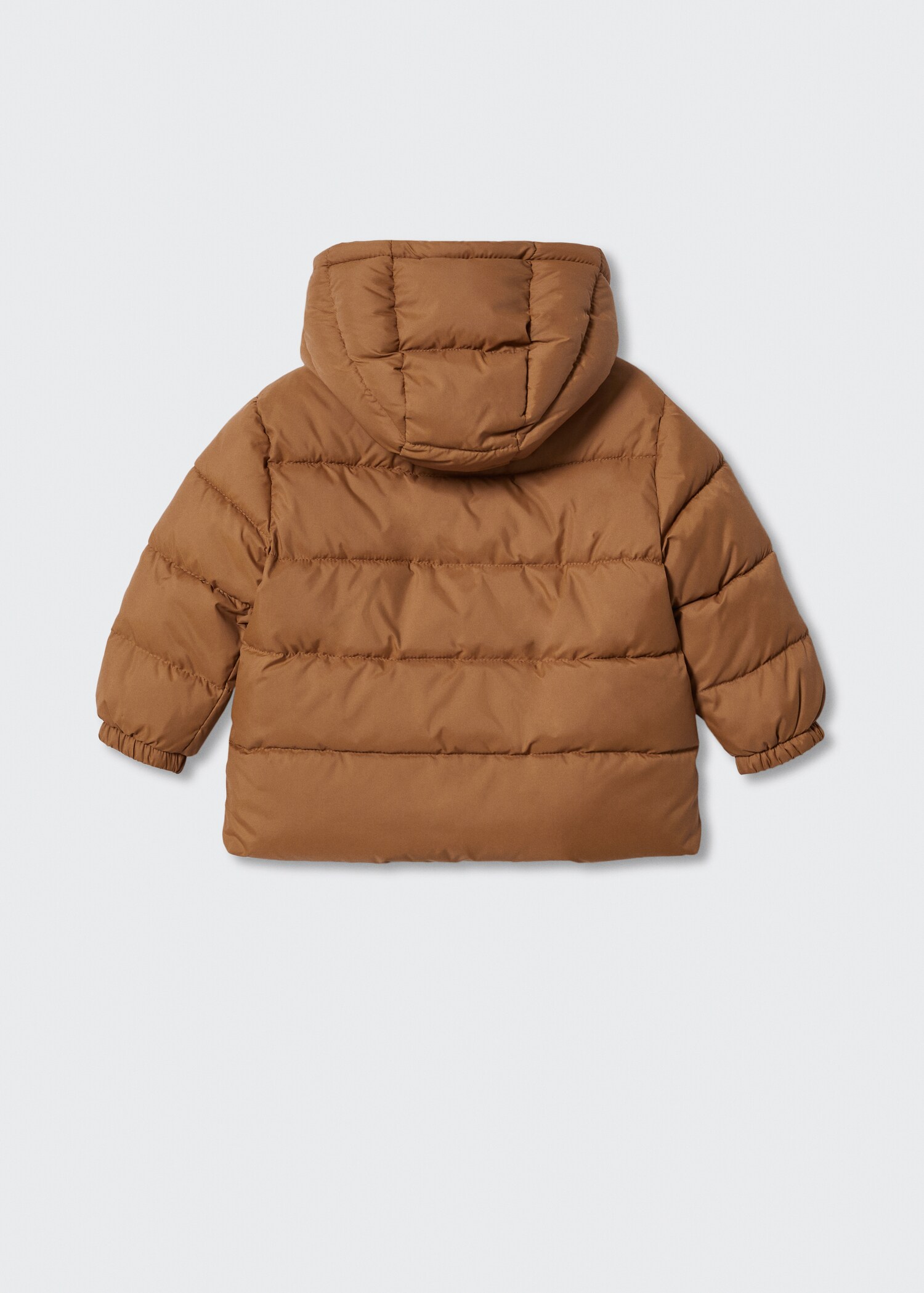 Hood quilted coat - Reverse of the article