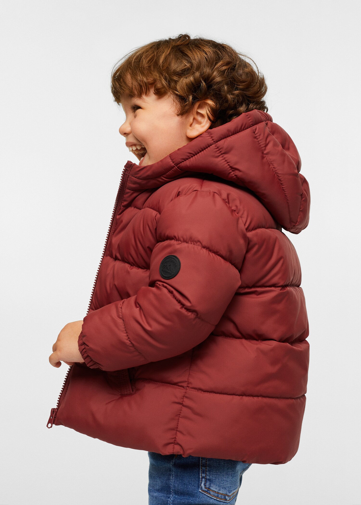 Hood quilted coat - Medium plane