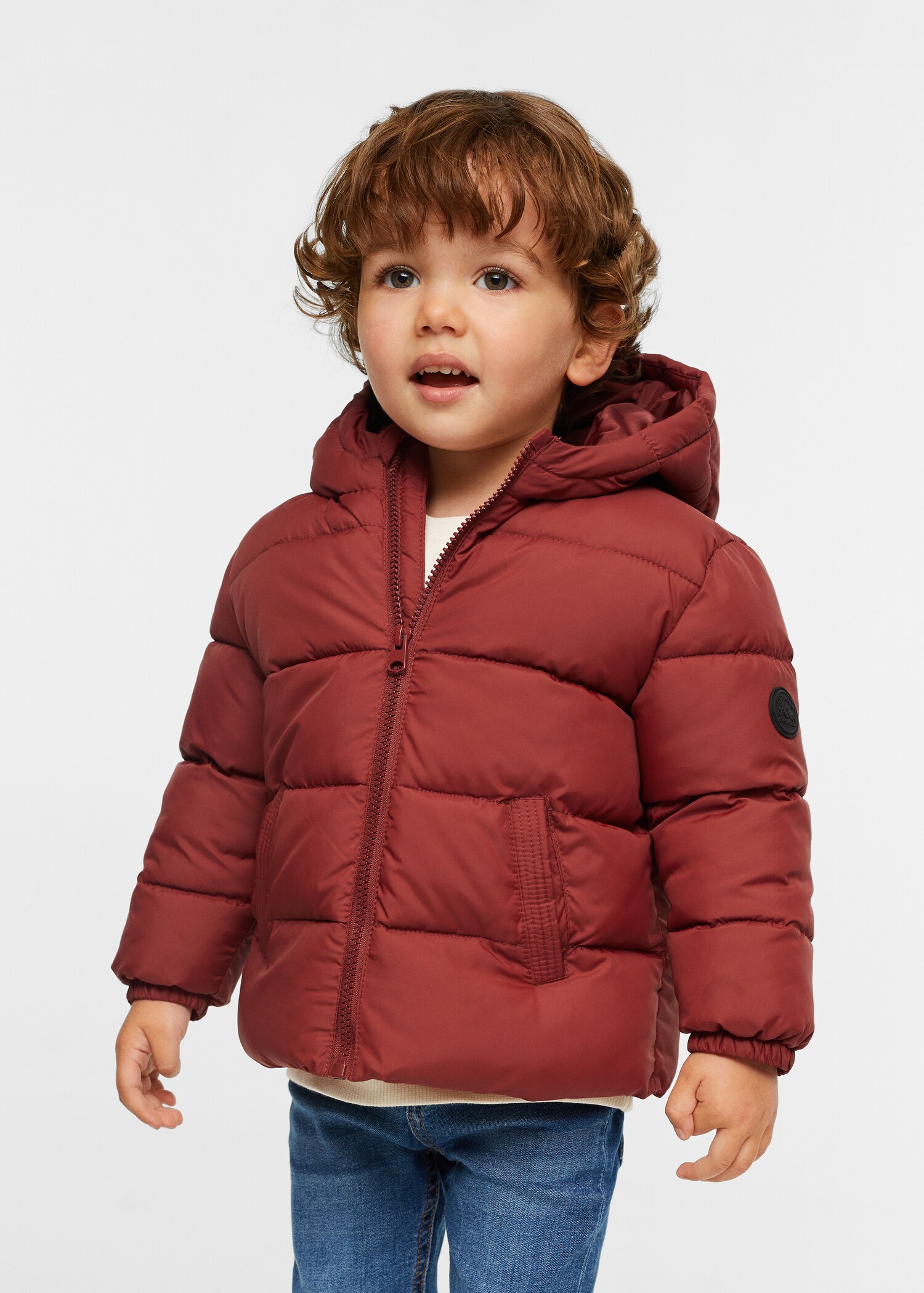 Hood quilted coat - Details of the article 1