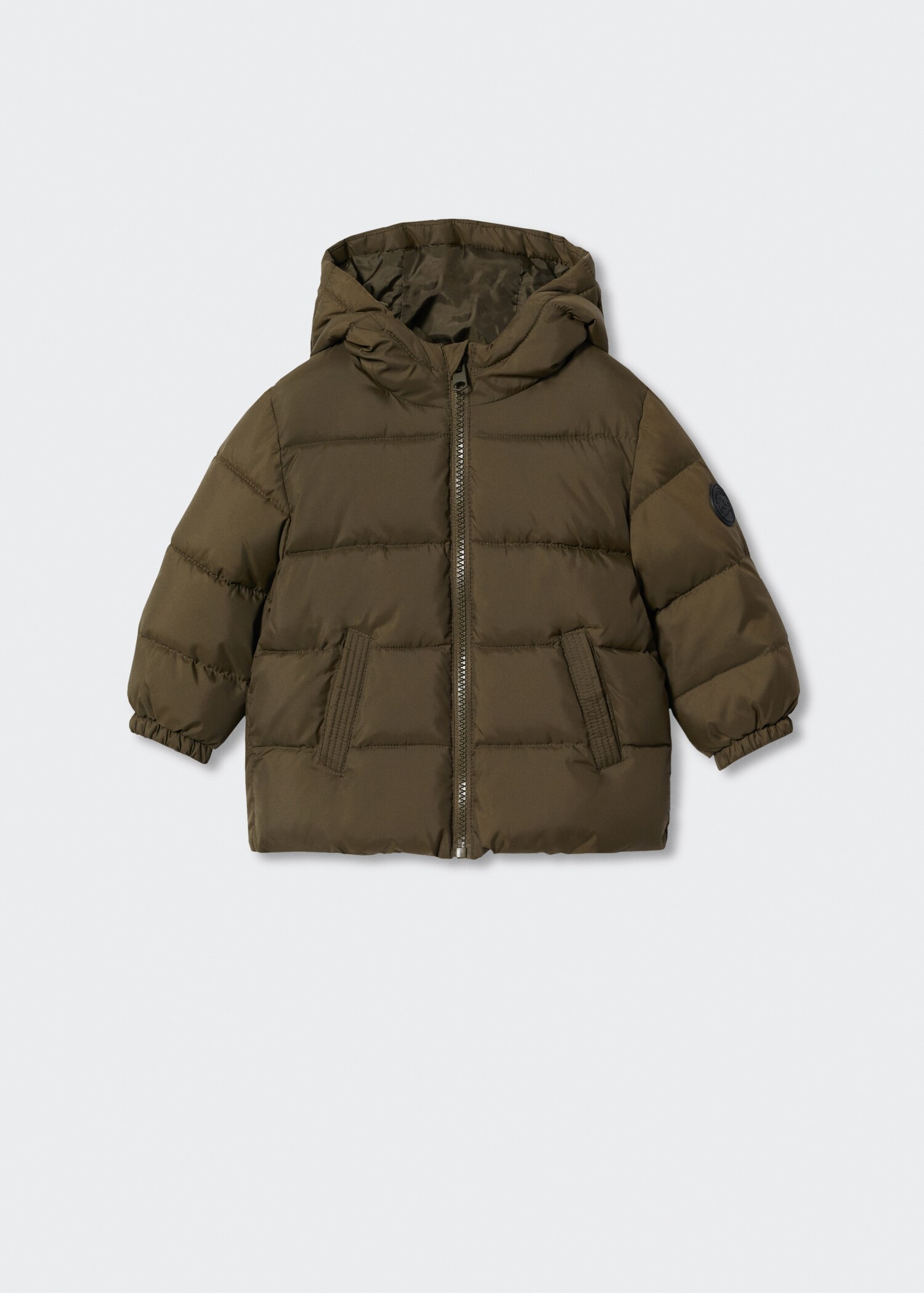 Hood quilted coat - Article without model