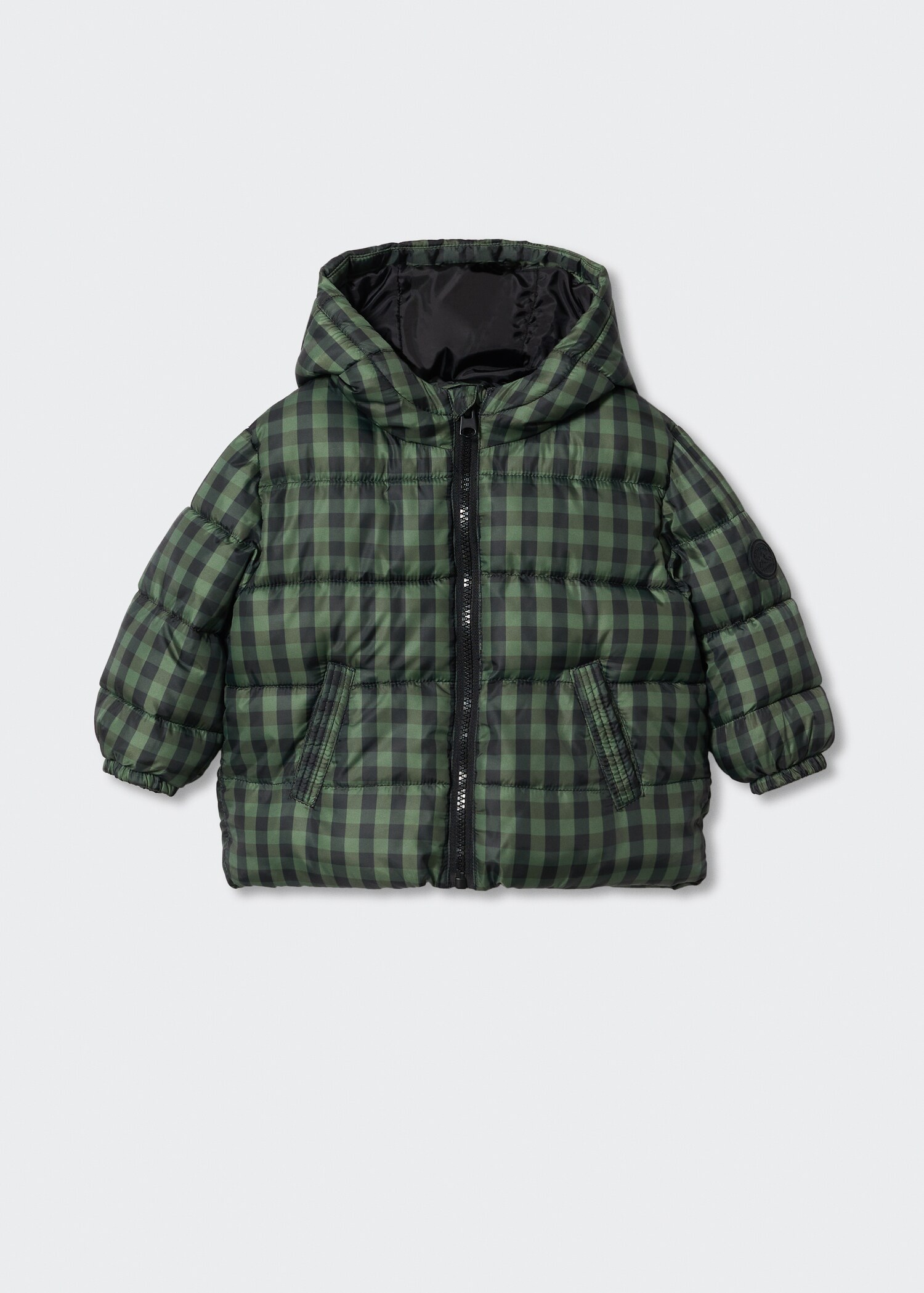 Hood quilted coat - Article without model