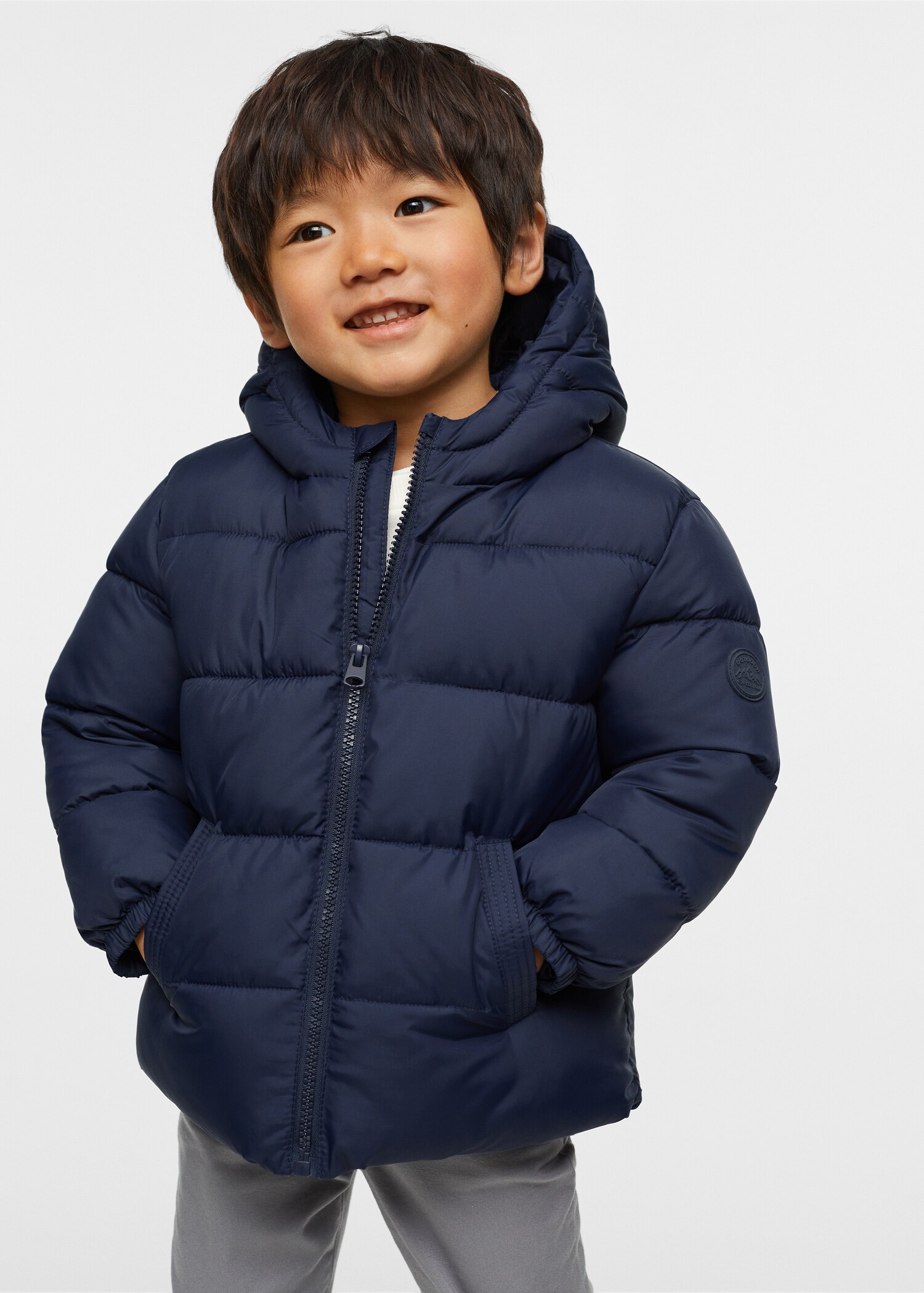 Hood quilted coat - Medium plane