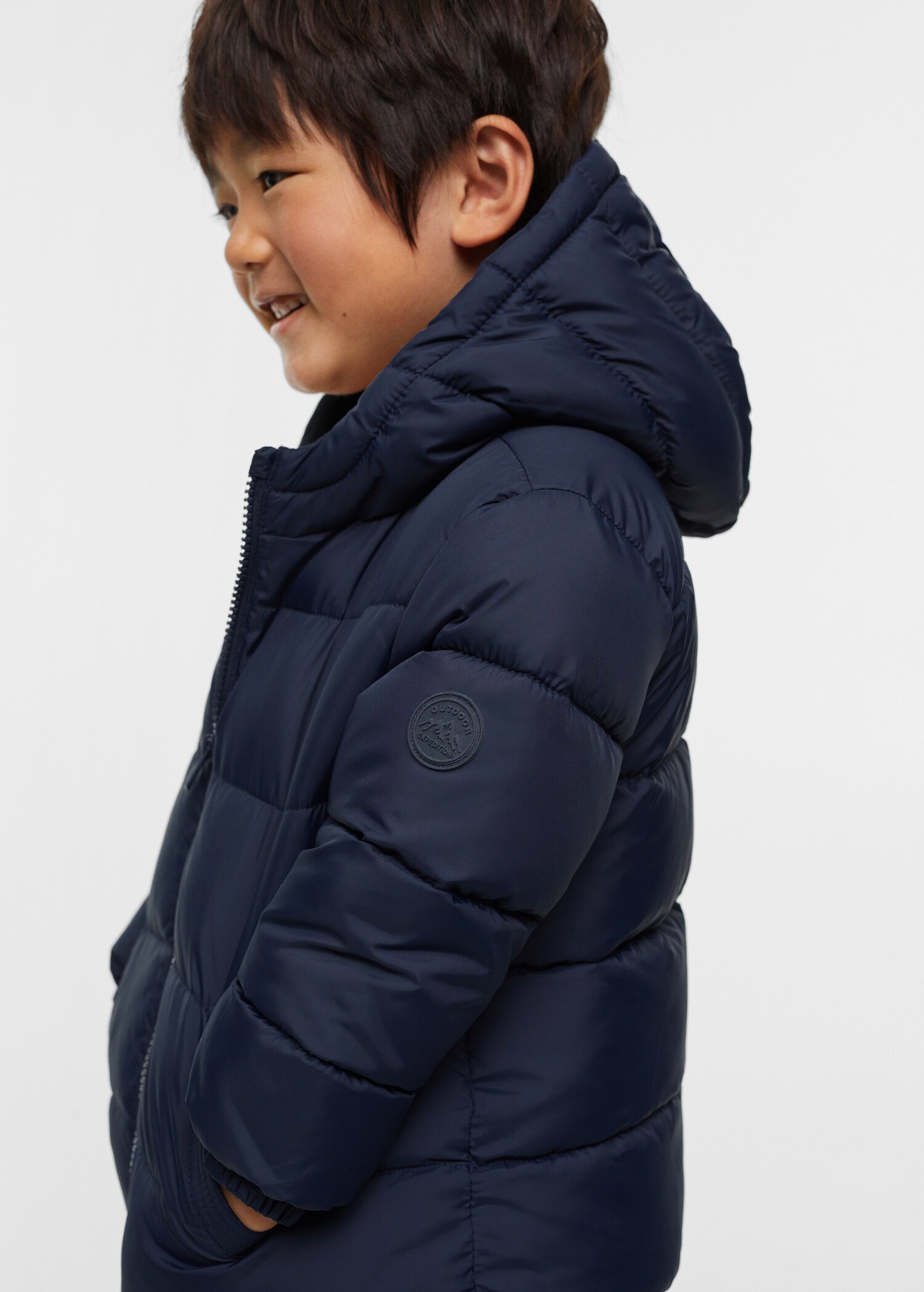 Hood quilted coat - Details of the article 4