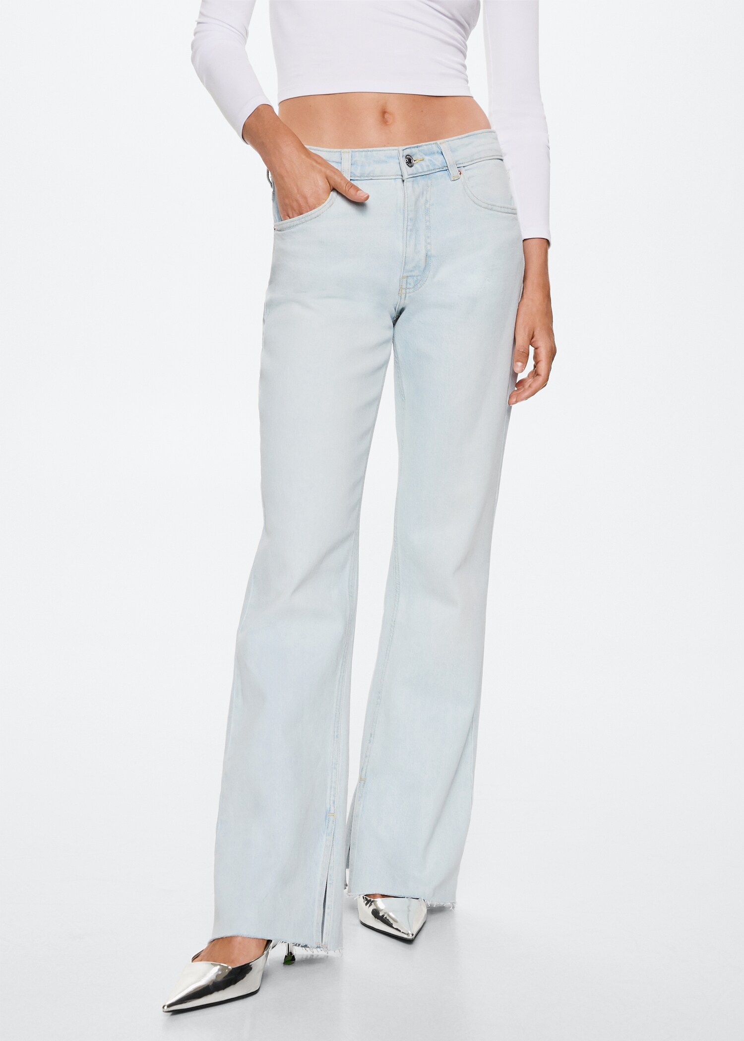 Mid-rise straight jeans - Medium plane