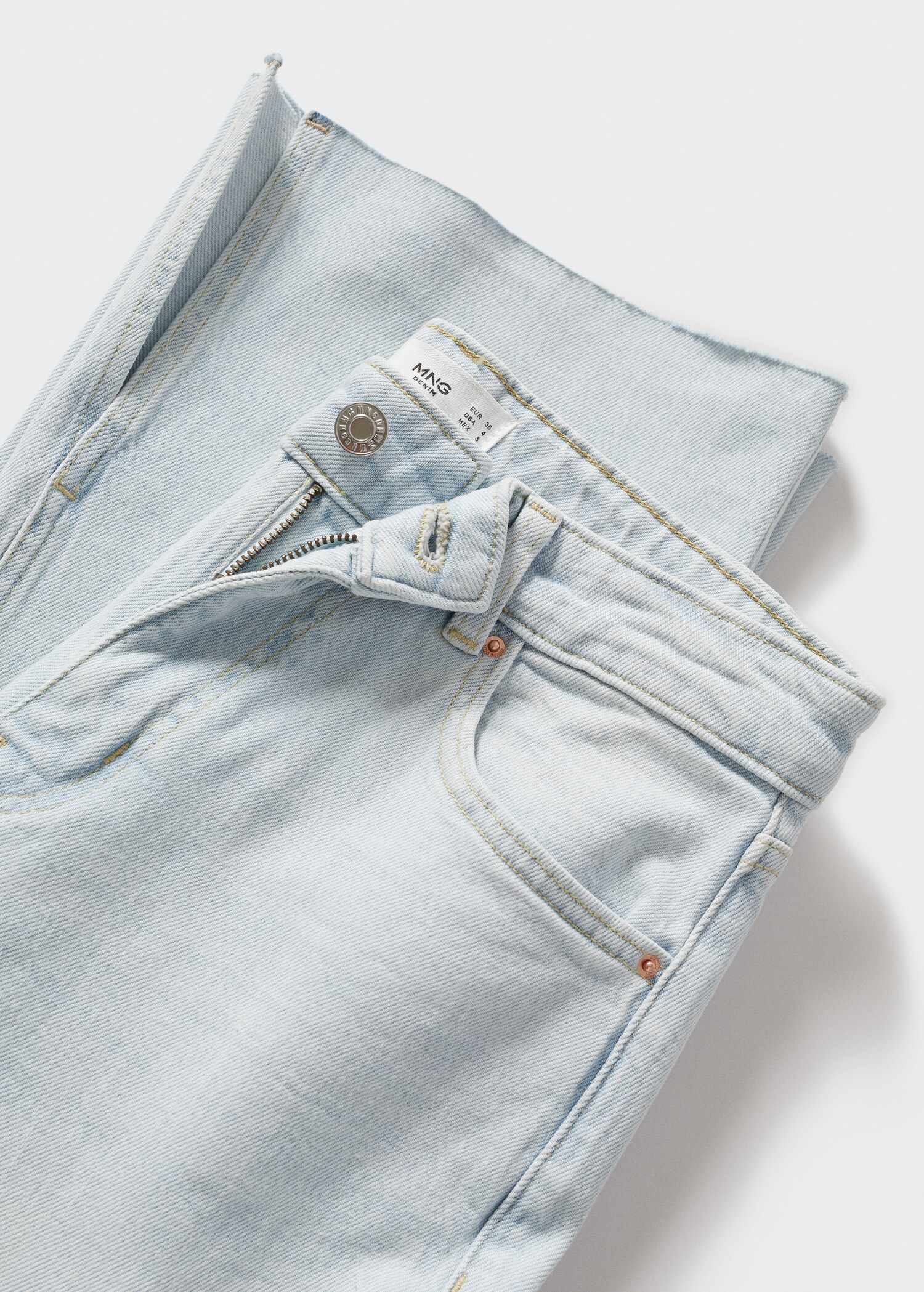 Mid-rise straight jeans - Details of the article 8