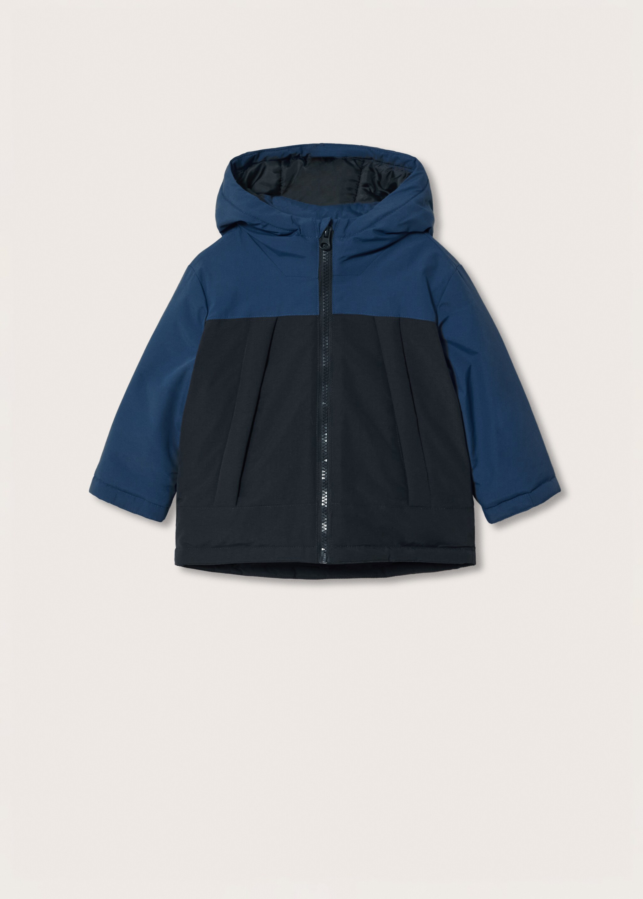 Bicolour quilted anorak - Article without model
