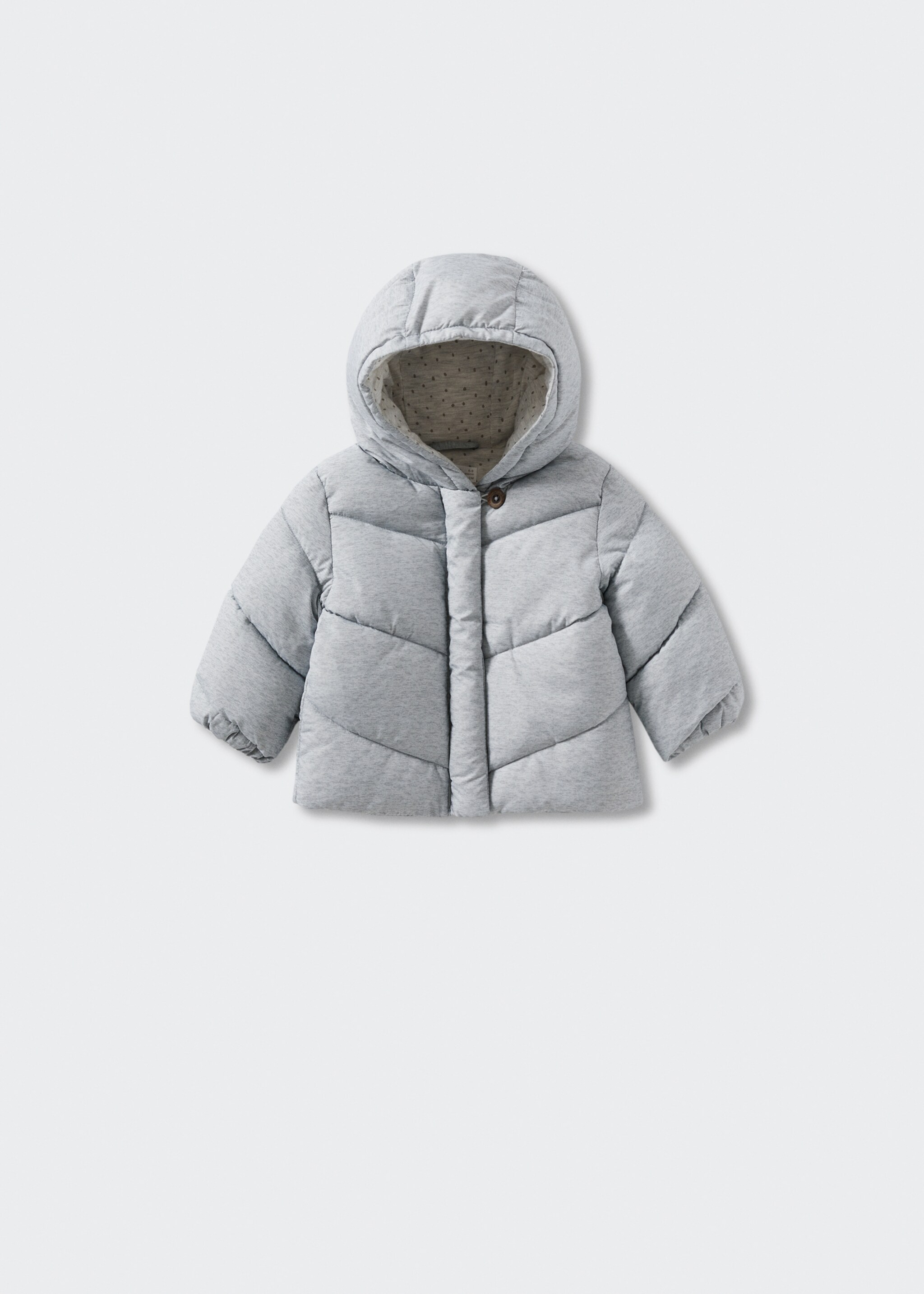 Quilted buttoned coat - Article without model