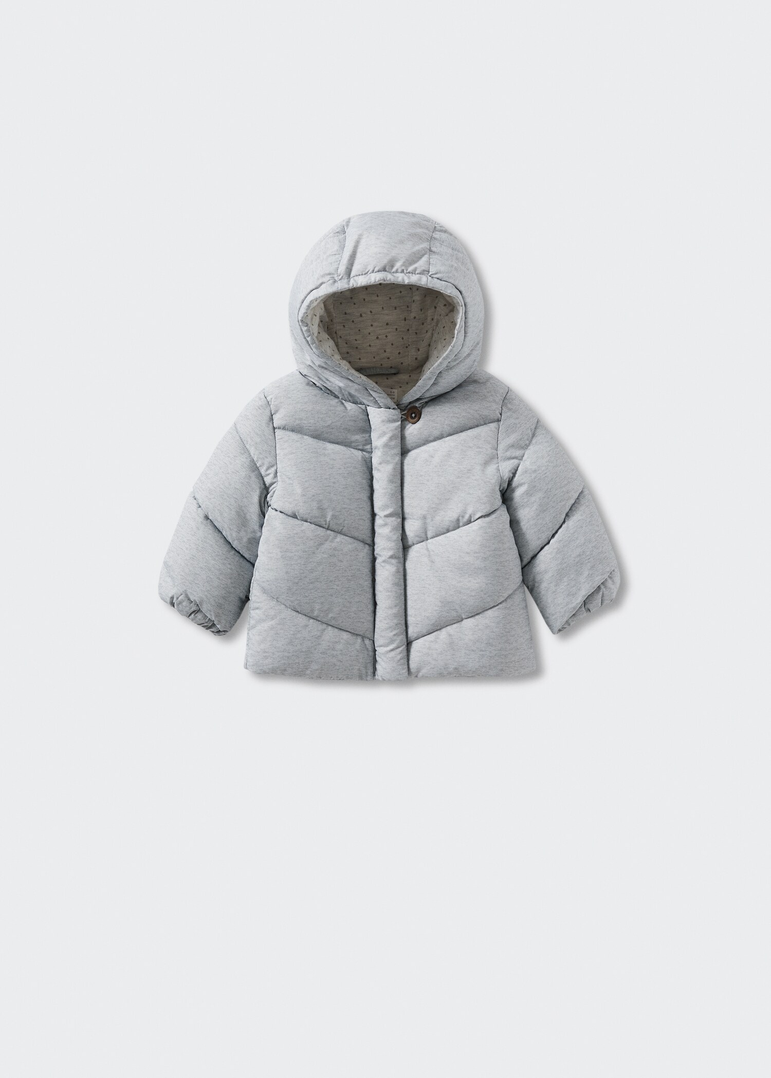 Quilted buttoned coat - Article without model