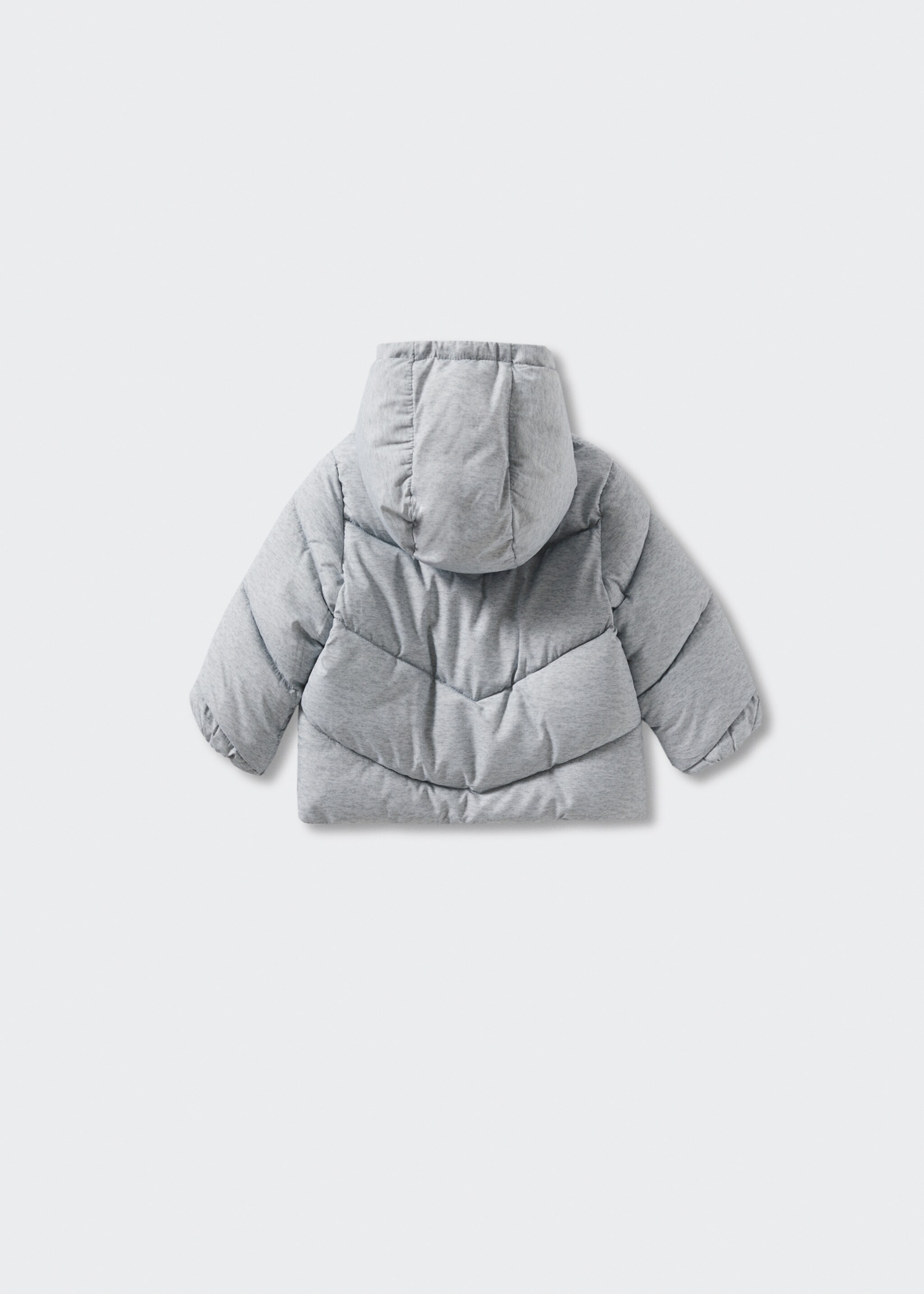 Quilted buttoned coat - Reverse of the article