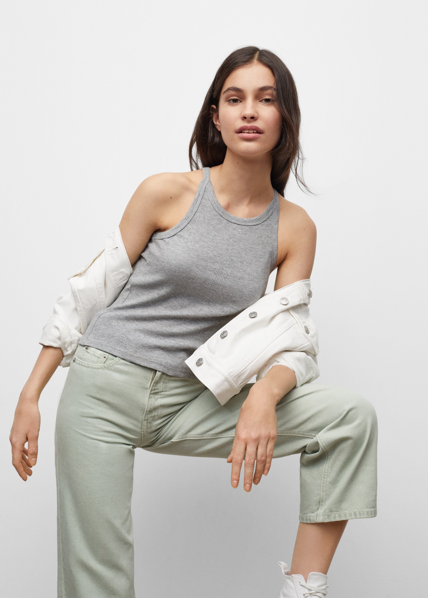 Cotton crop top - Medium plane