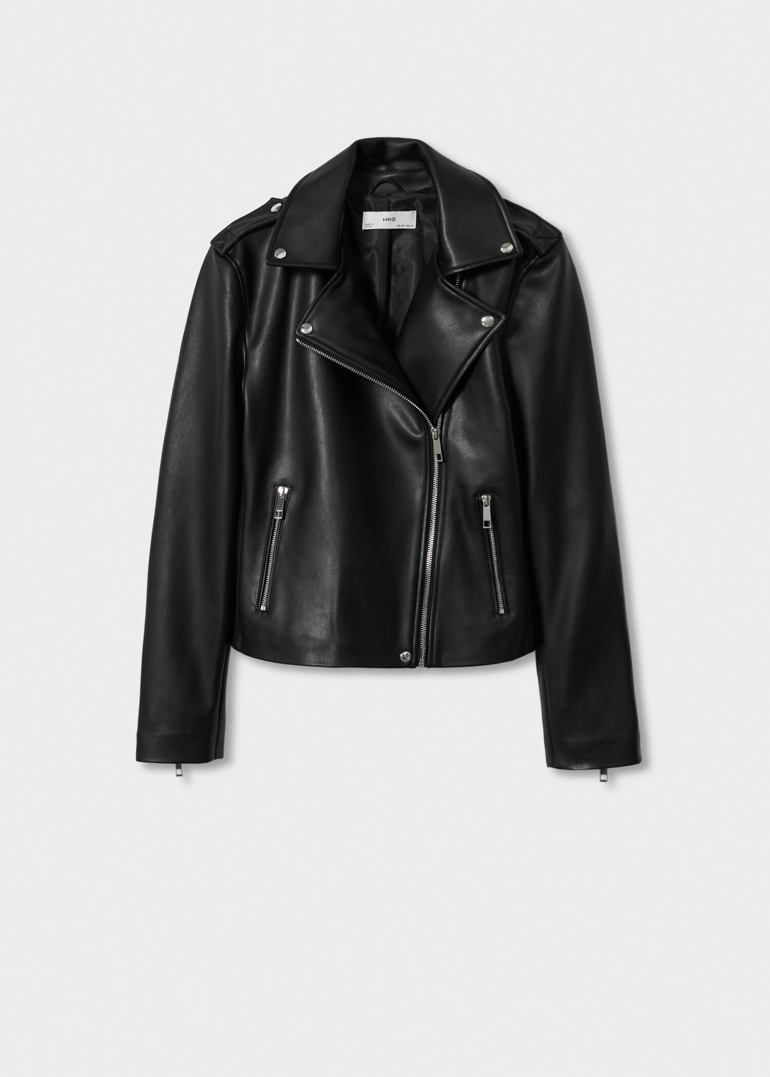 Cazadora biker efecto piel - Artículo sin modelo