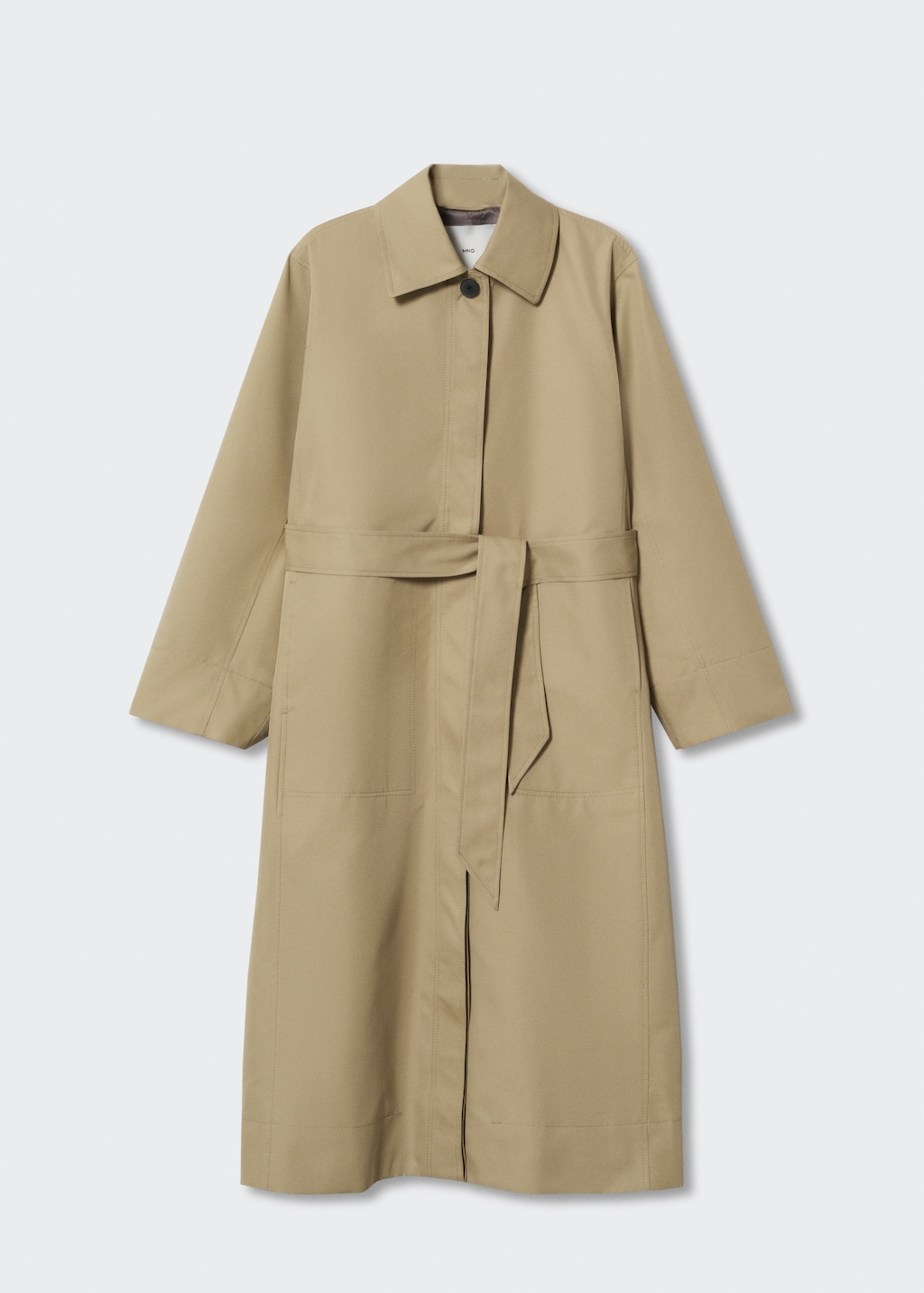 Oversized cotton trench