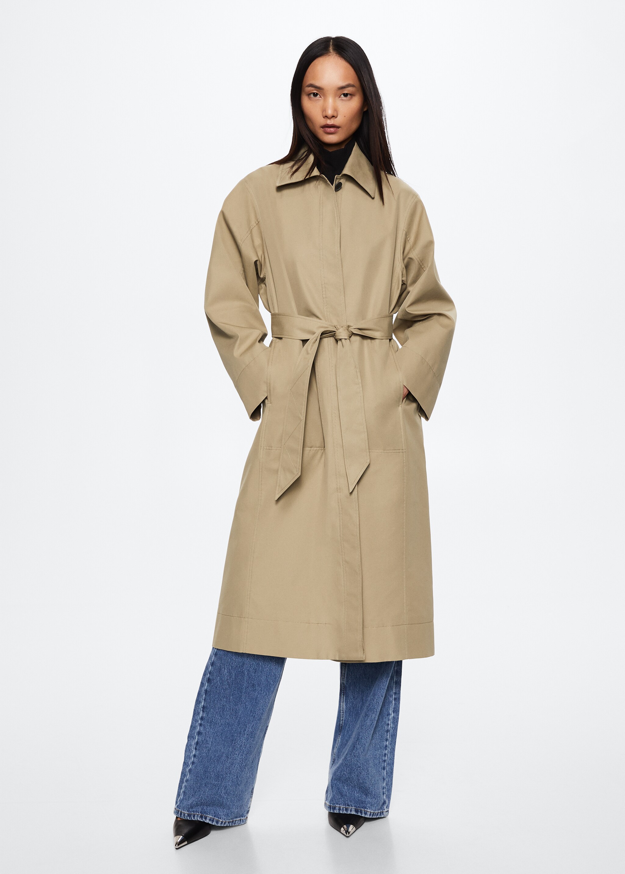 Oversized cotton trench - Details of the article 6