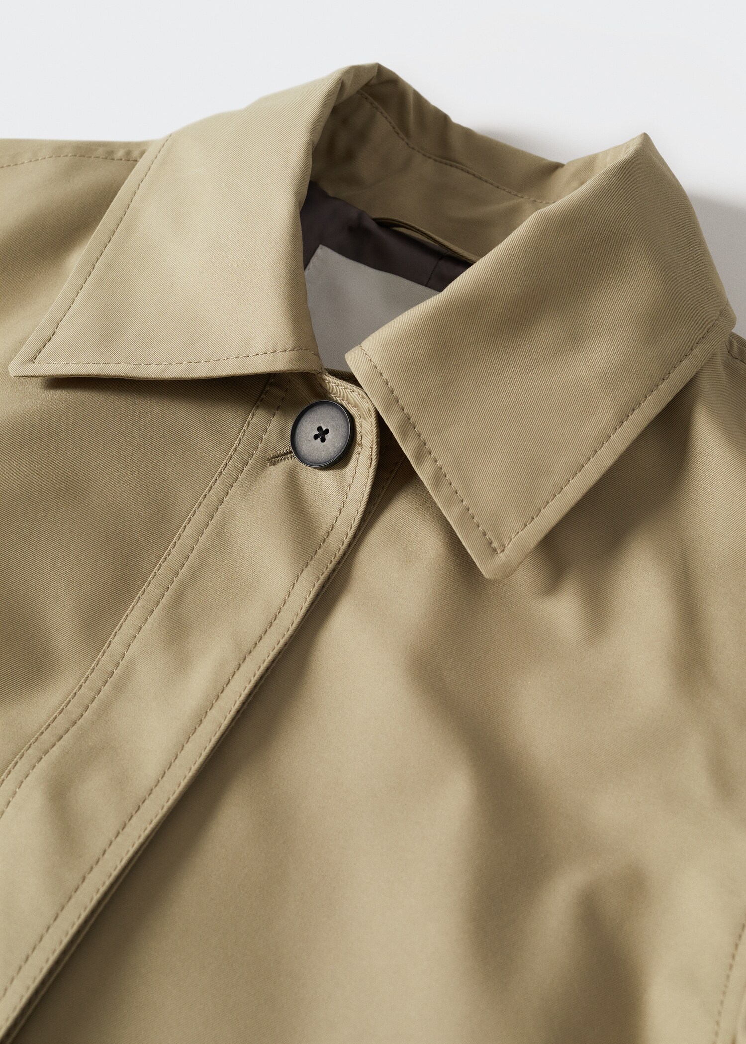 Oversized cotton trench - Details of the article 8