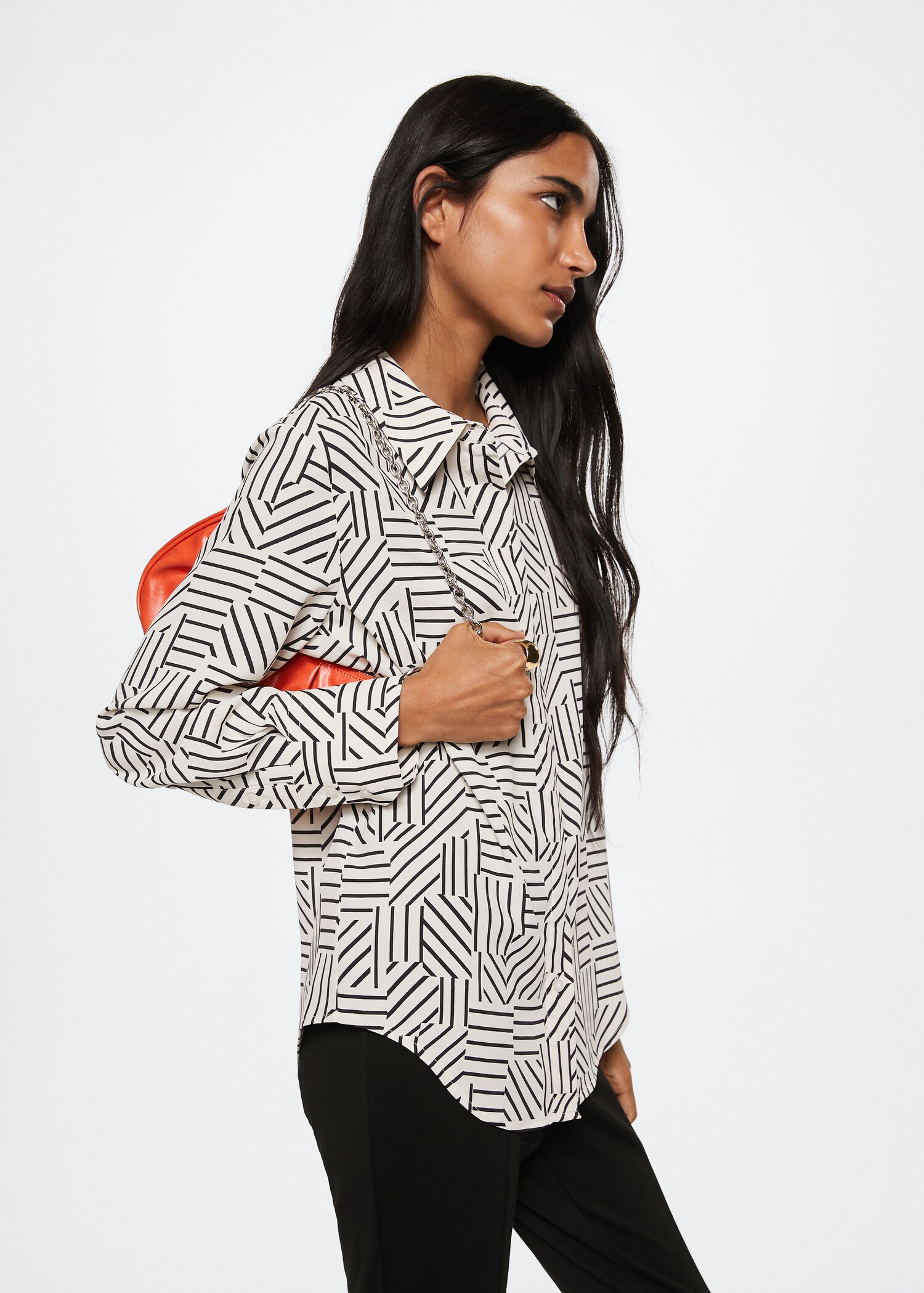 Buttoned flowy shirt - Medium plane