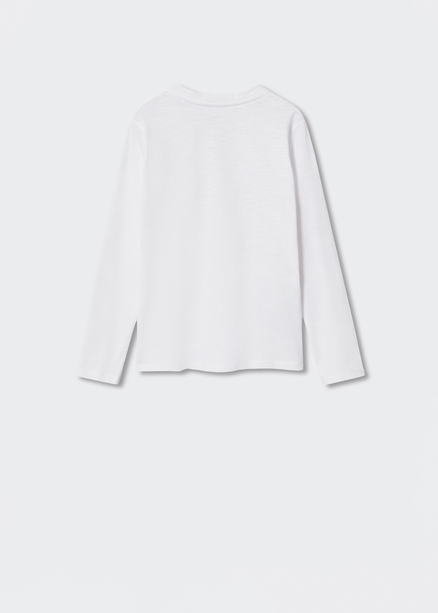 Buttoned long sleeve t-shirt - Reverse of the article