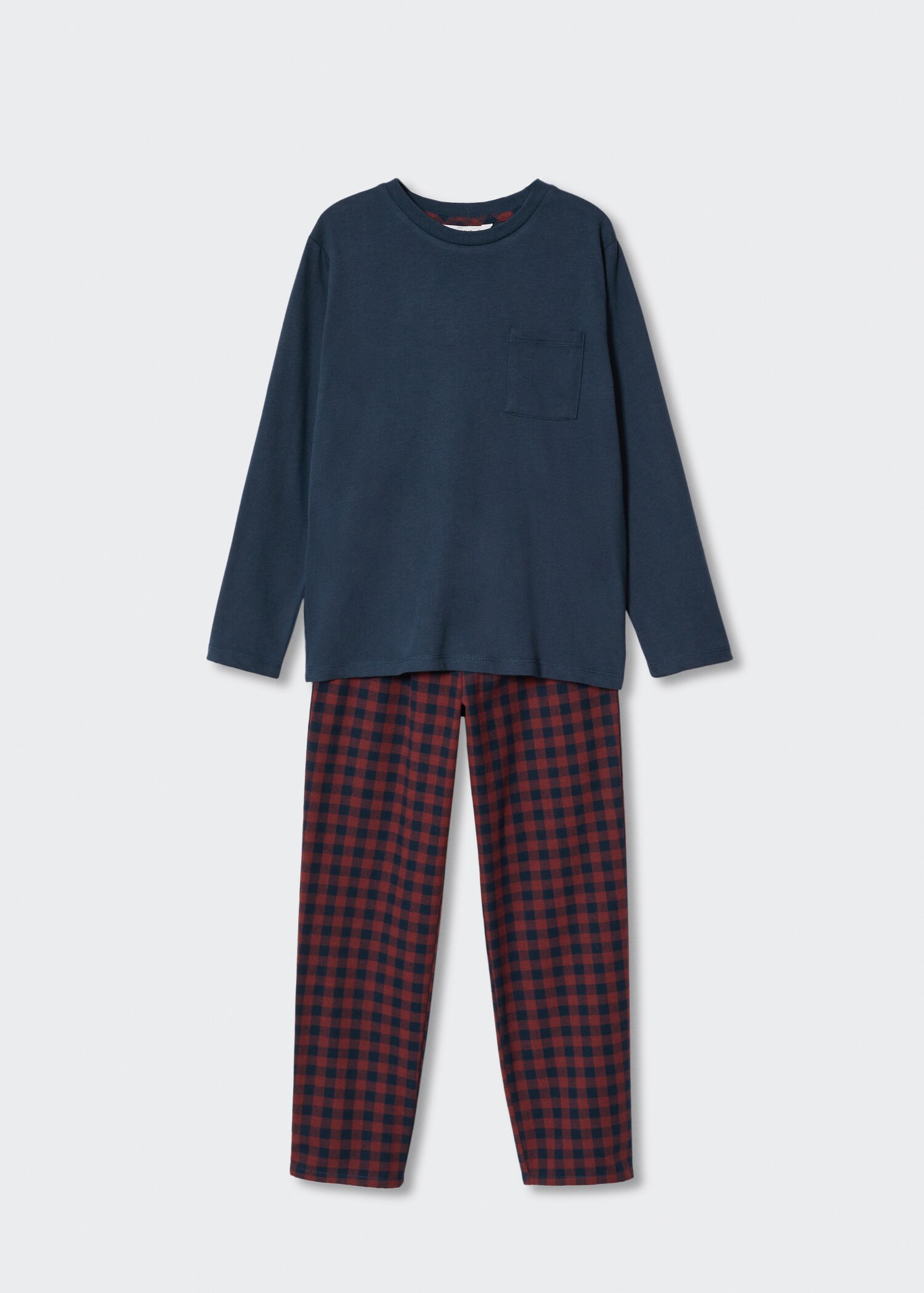 Todelt lang rutete pyjamas - Artikkeldetalj 8
