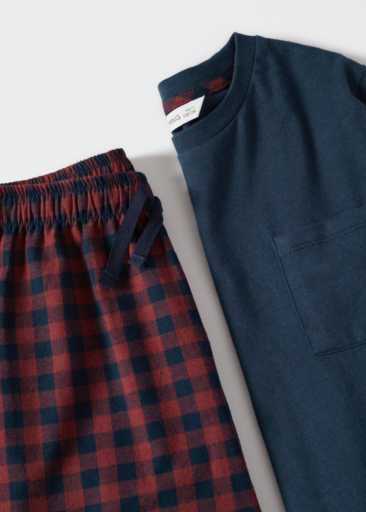Todelt lang rutete pyjamas - Artikkeldetalj 9