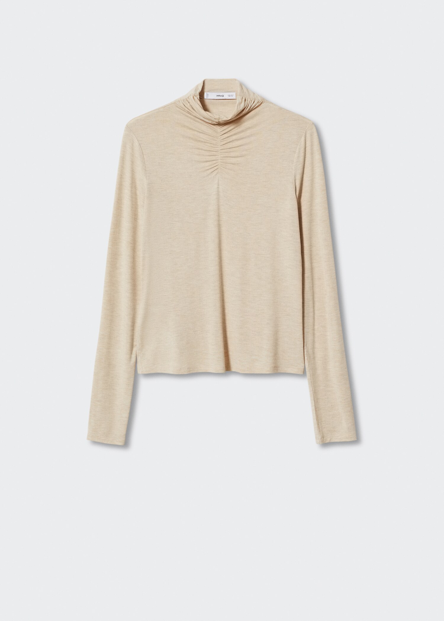T-Shirt mit plissiertem Detail - Artikel ohne Model