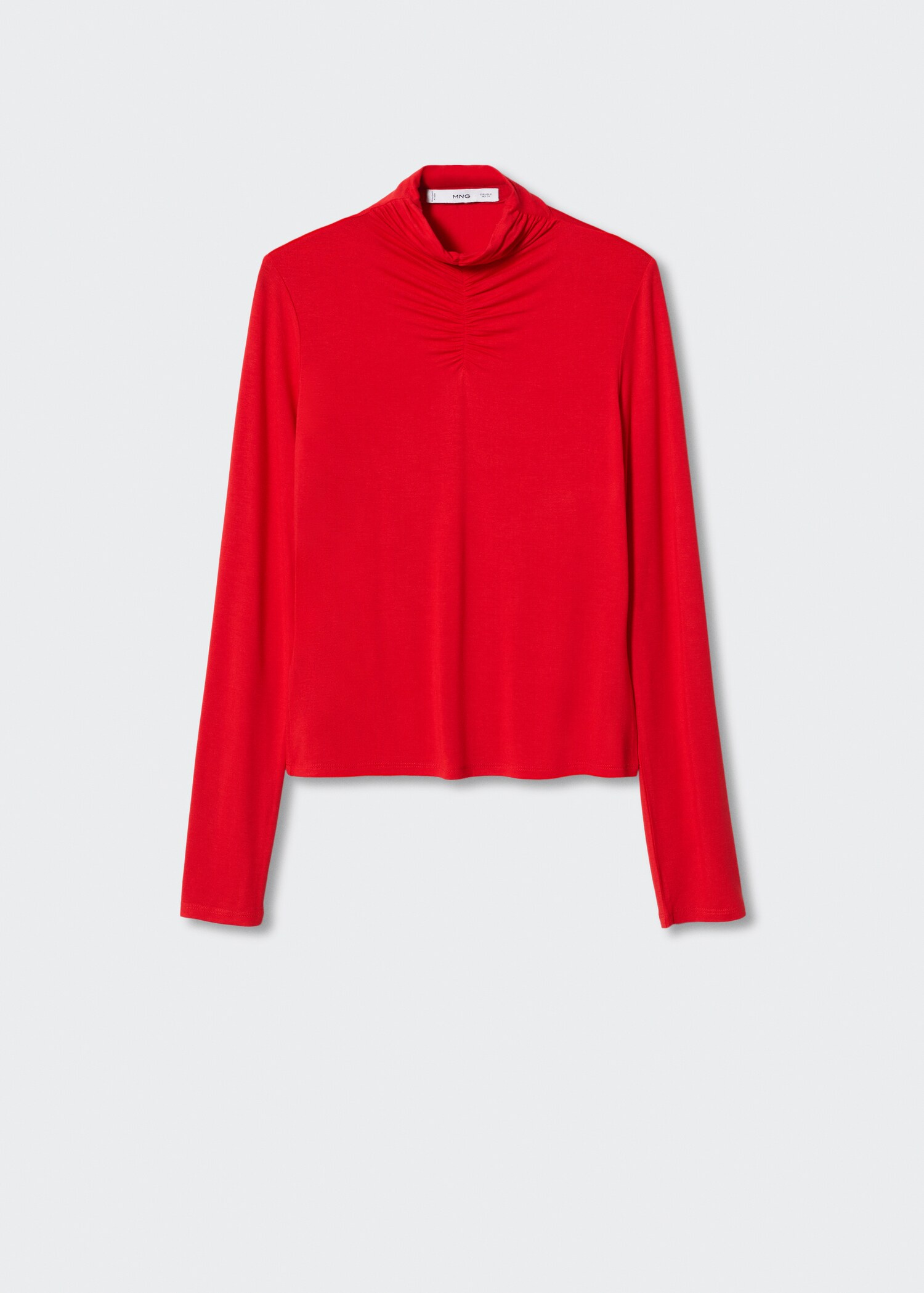 T-Shirt mit plissiertem Detail - Artikel ohne Model