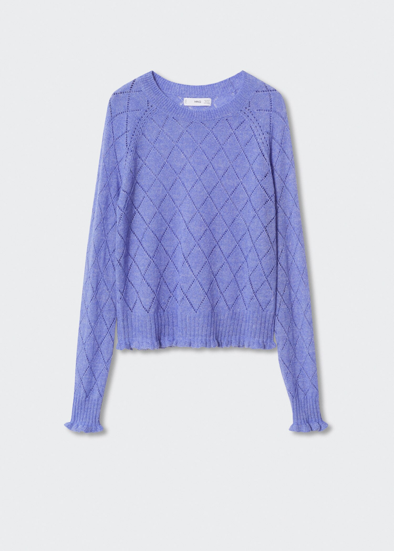Pullover mit Lochstrickmuster - Artikel ohne Model