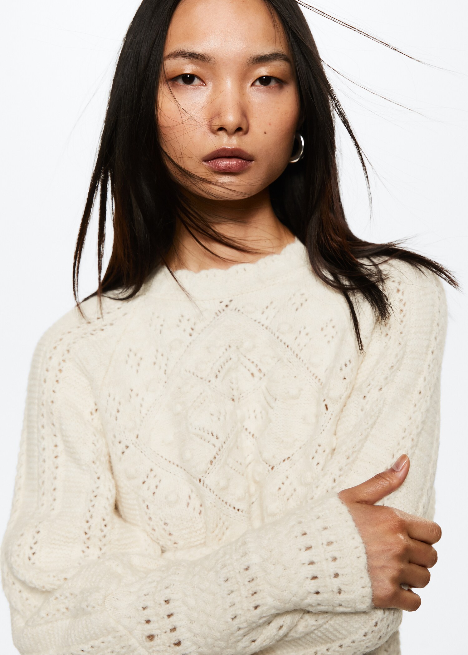 Openwork knit sweater - Details of the article 1