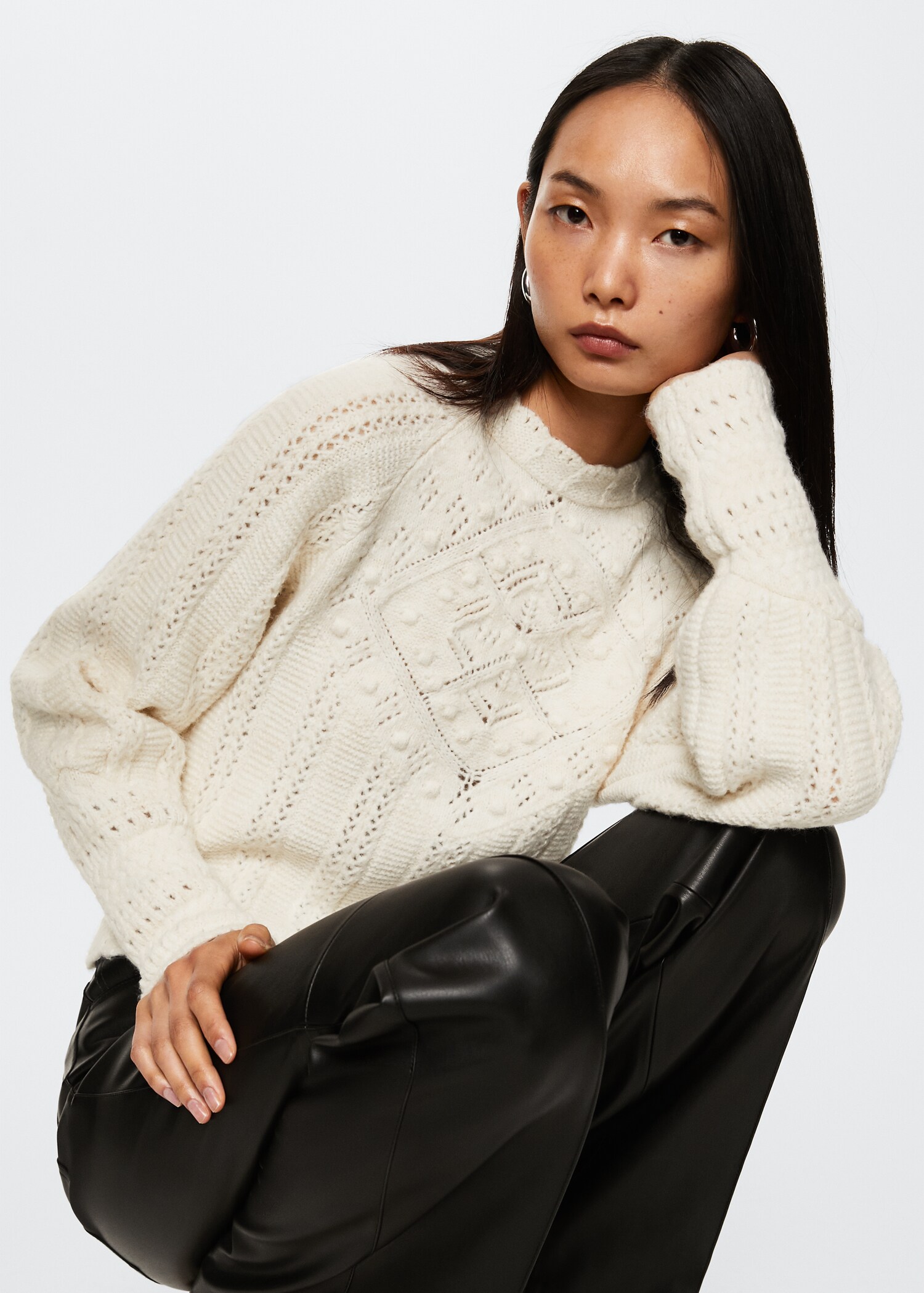 Openwork knit sweater - Details of the article 2