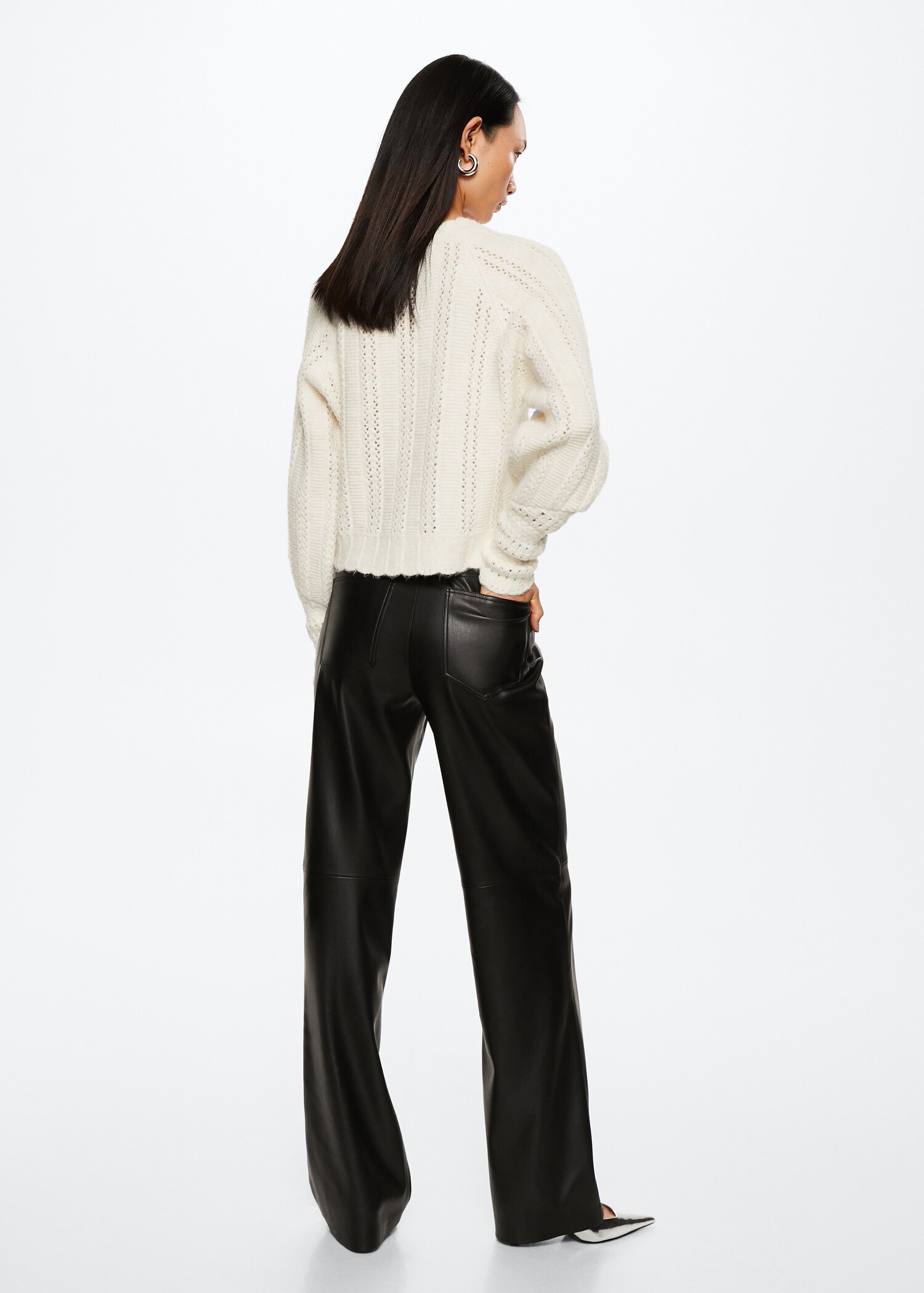 Openwork knit sweater - Reverse of the article
