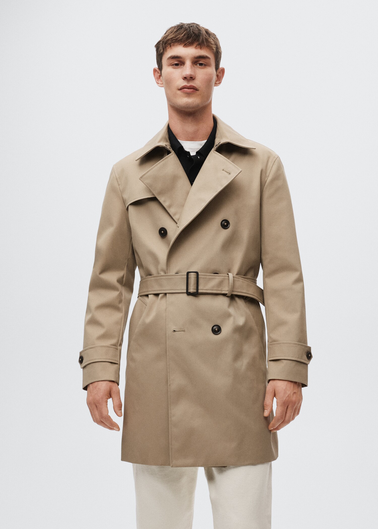 Classic water-repellent trench coat - Medium plane