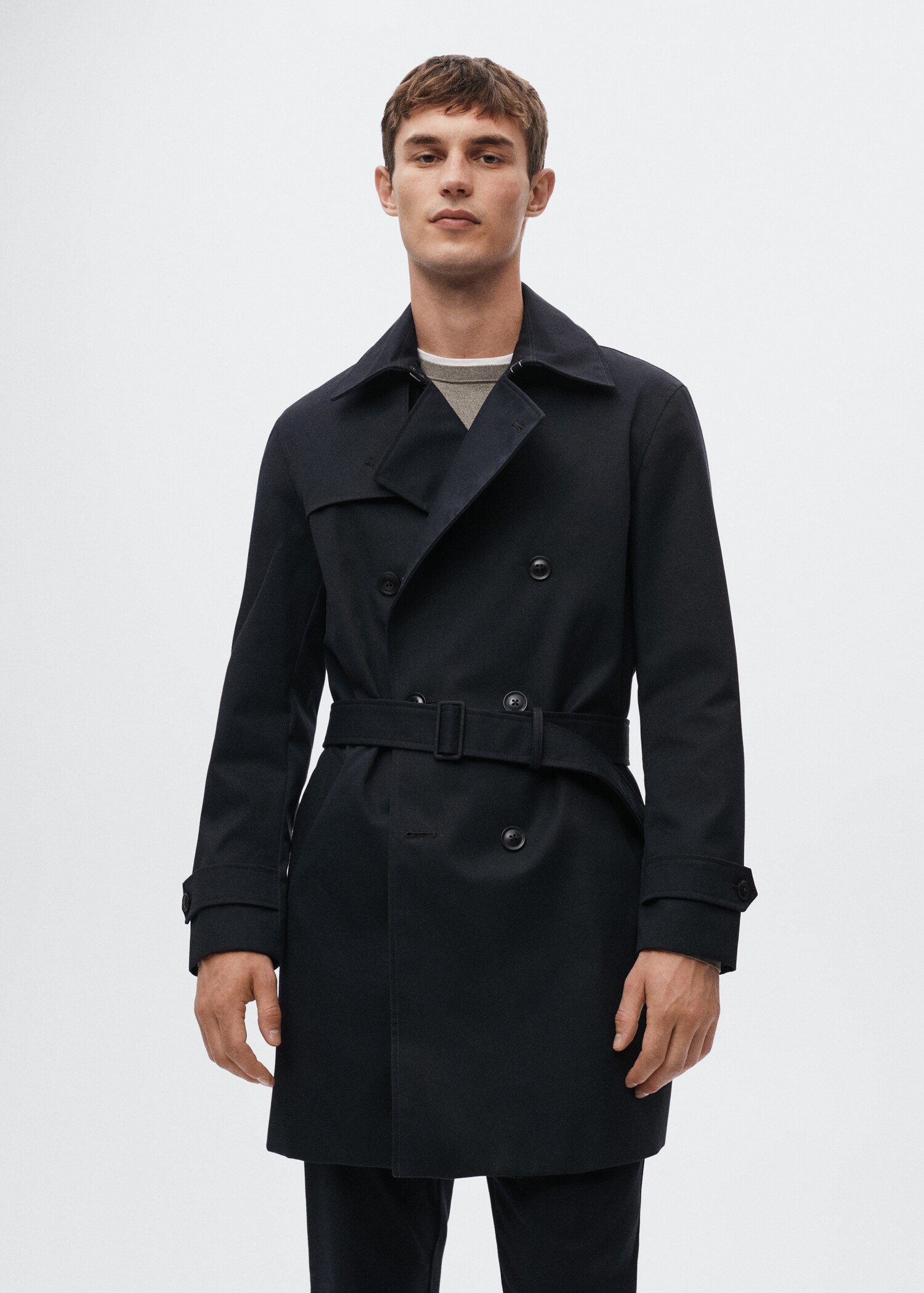 Classic water-repellent trench coat - Medium plane
