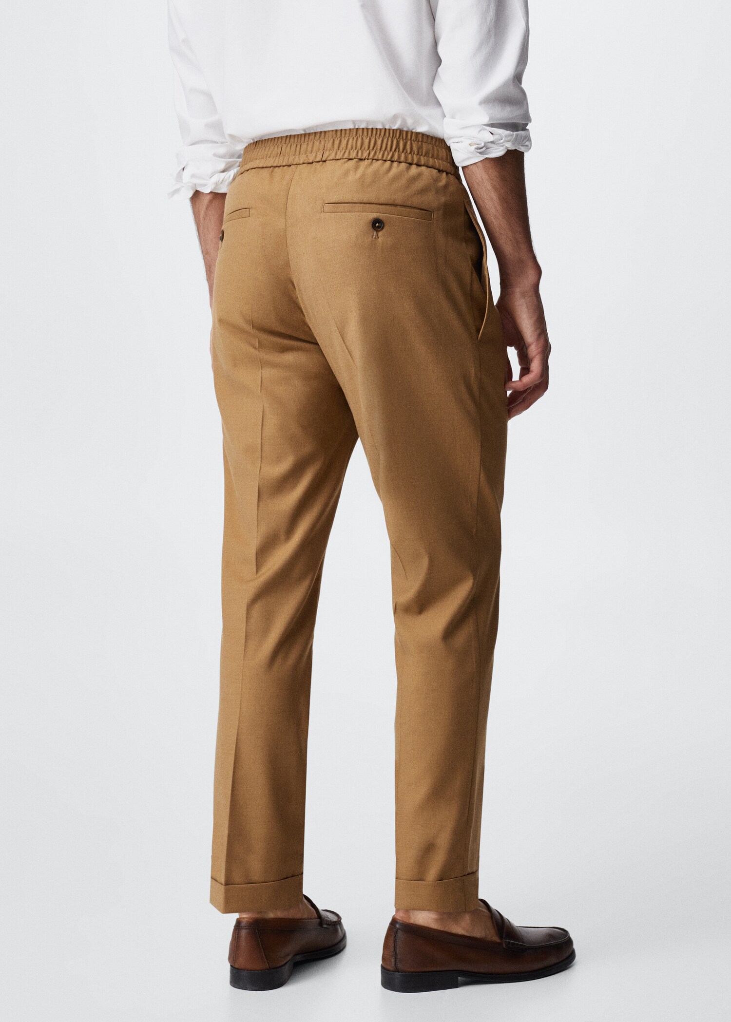 Pantalons fluids cintura elàstica - Revers de l'article