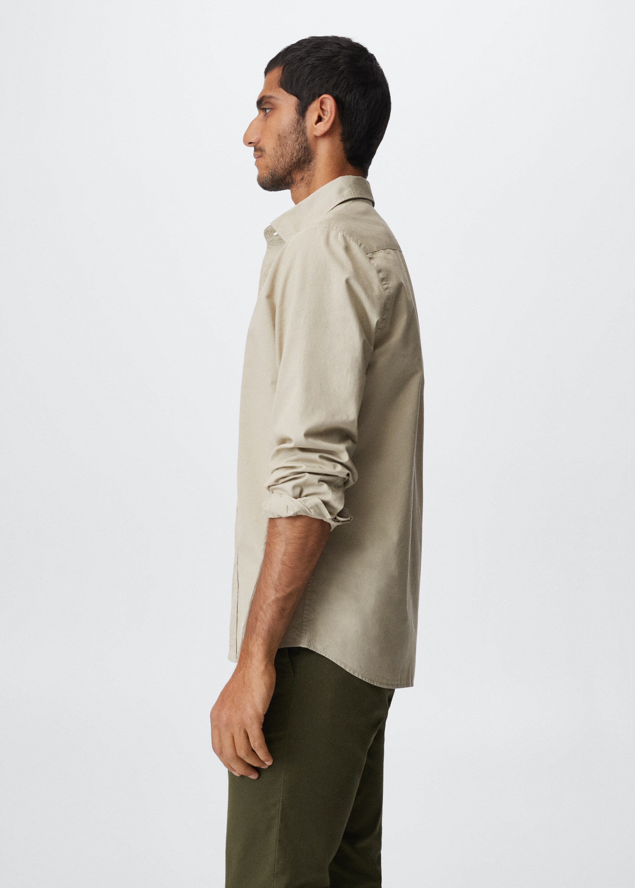 Slim fit cotton shirt - Details of the article 2