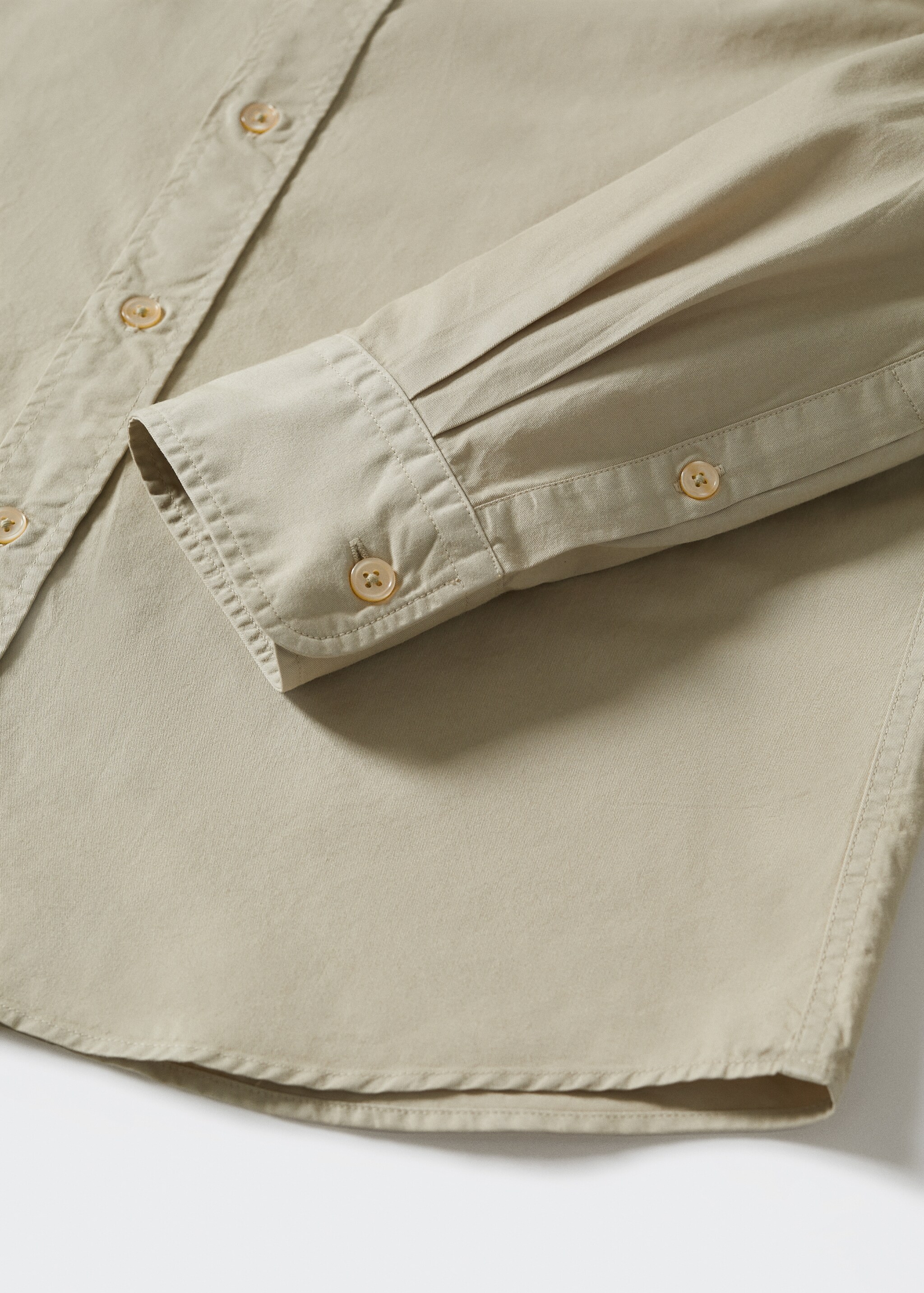 Slim fit cotton shirt - Details of the article 7