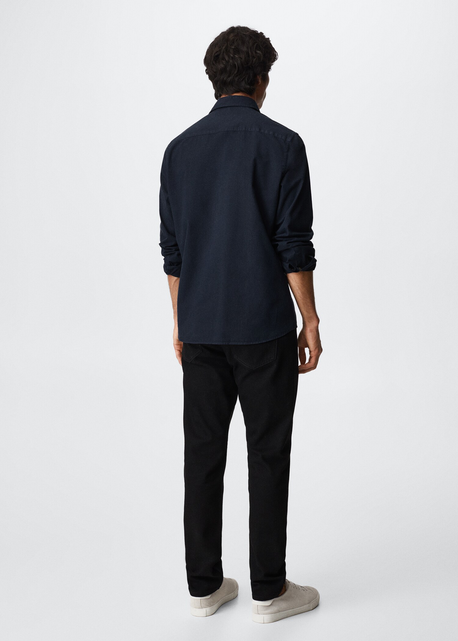 Slim fit cotton shirt - Reverse of the article
