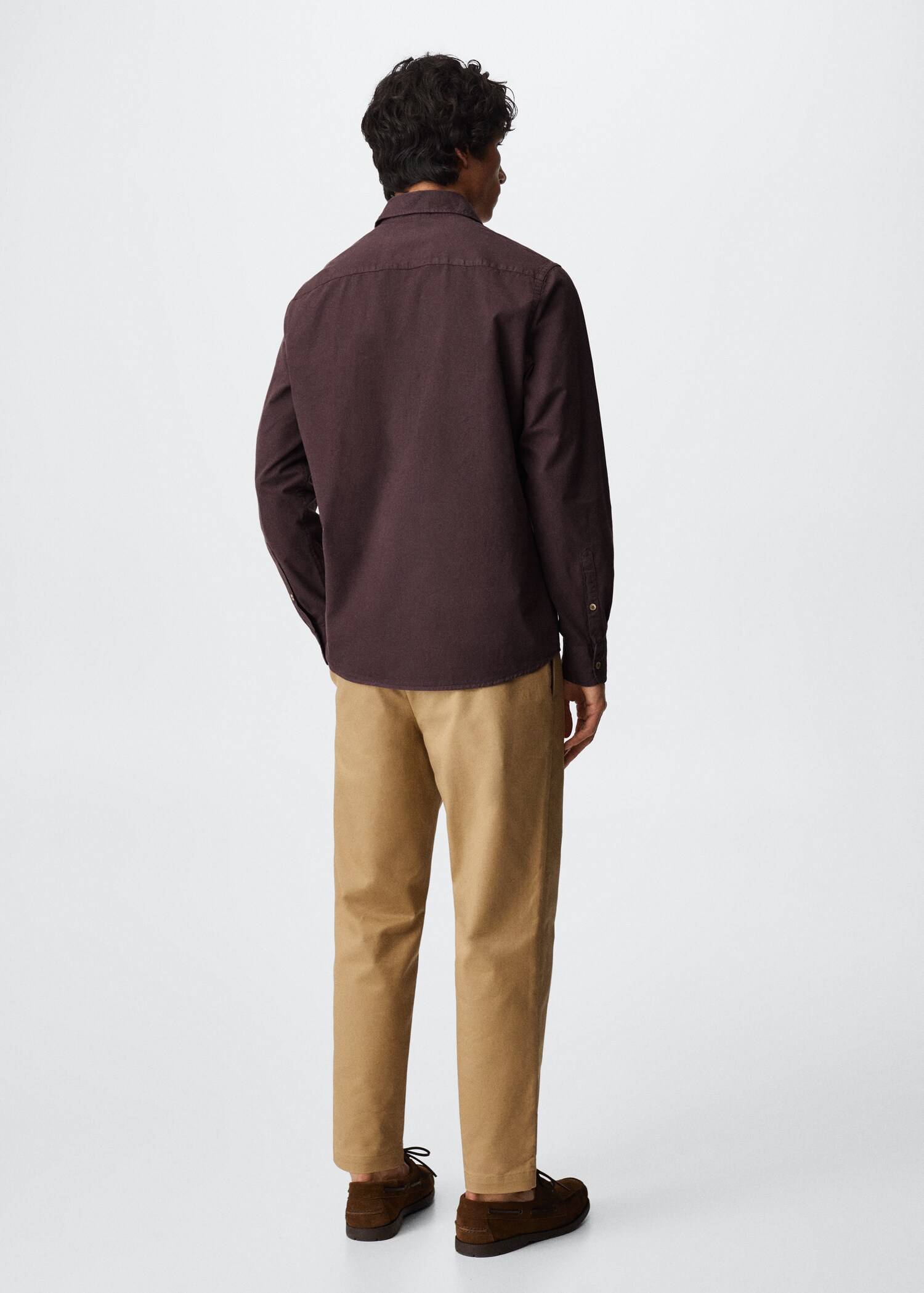 Slim fit cotton shirt - Reverse of the article