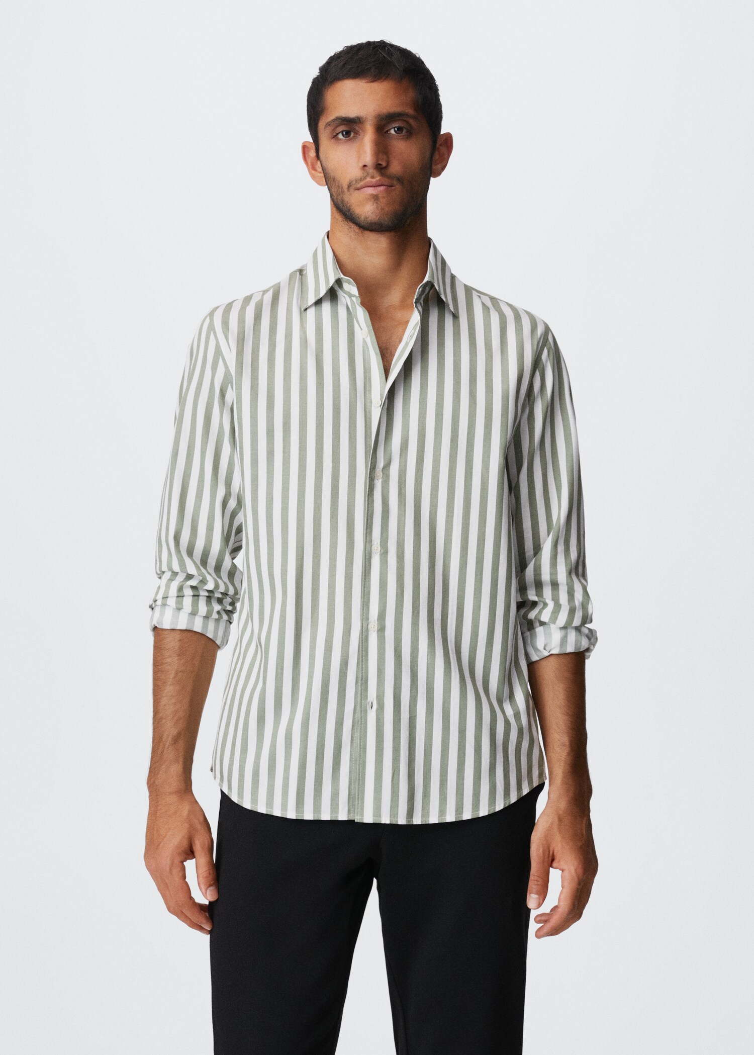 Striped cotton shirt - Medium plane