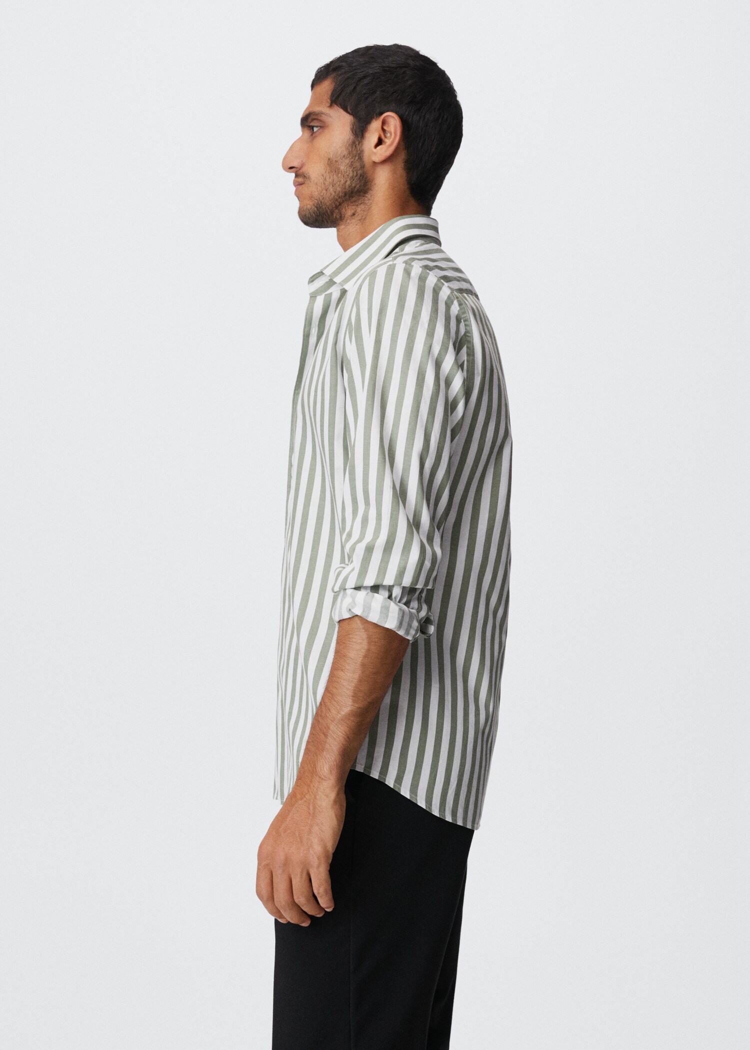 Striped cotton shirt - Details of the article 2