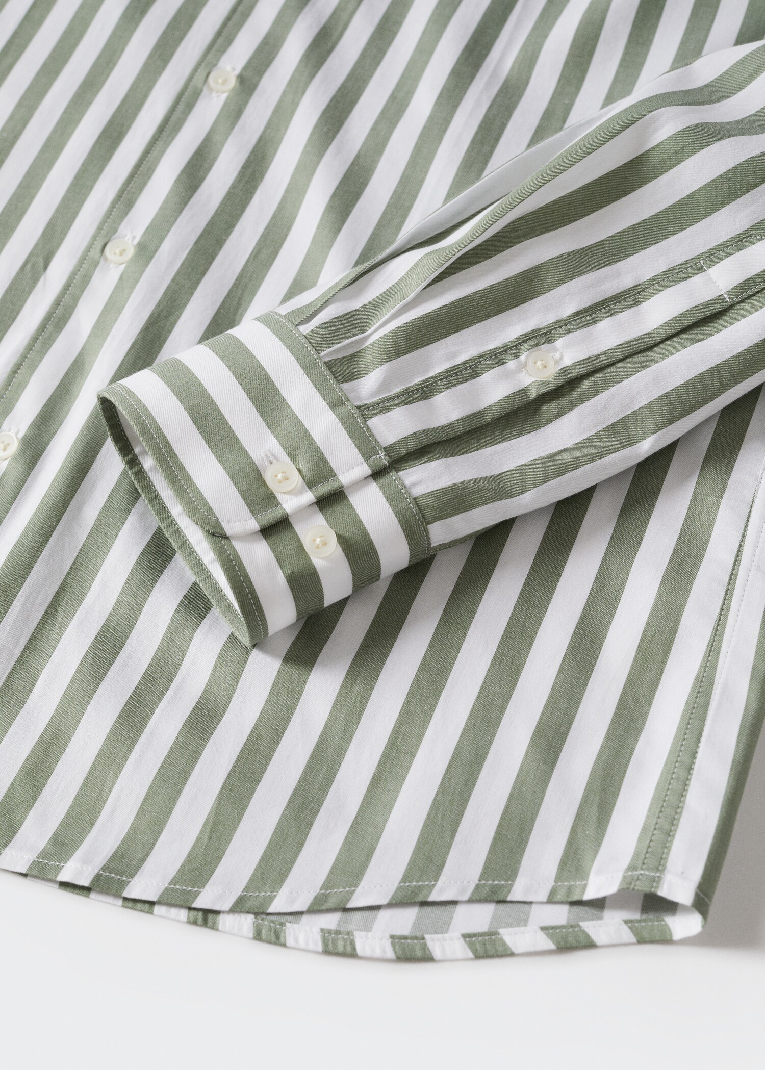 Striped cotton shirt - Details of the article 8