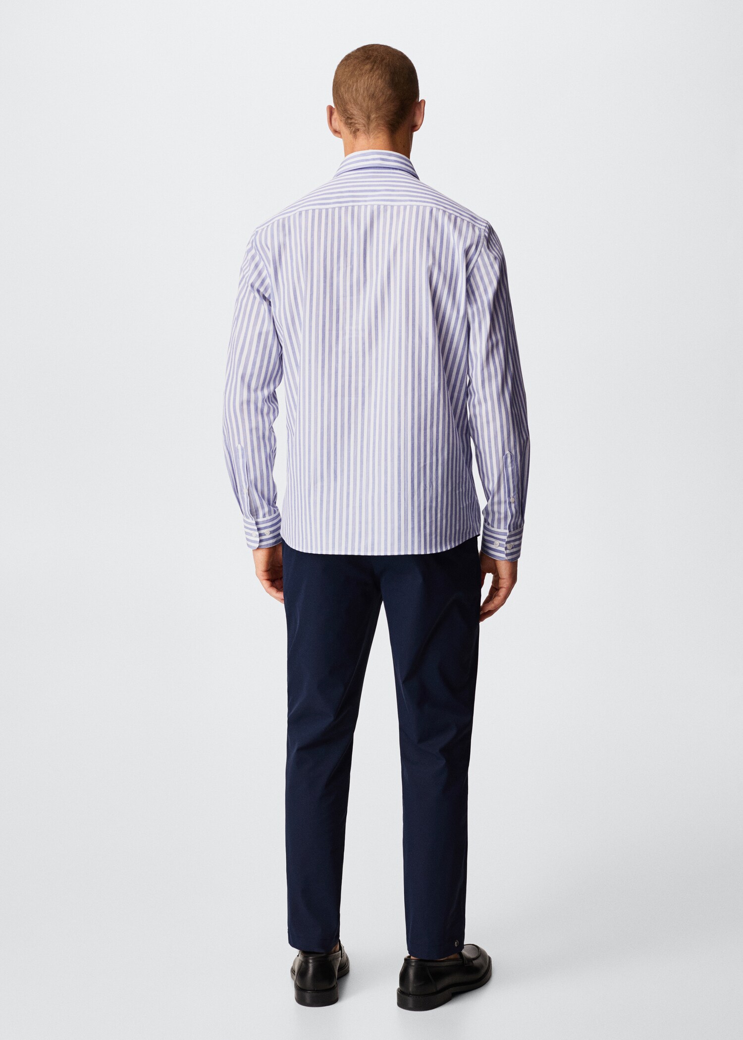 Camisa slim fit ratlles - Revers de l'article