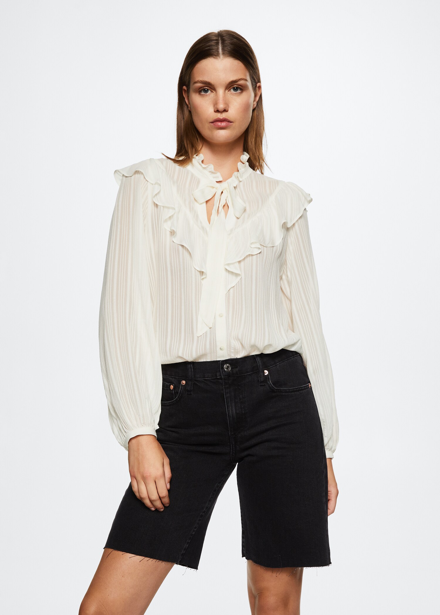 Lace flowy blouse - Medium plane