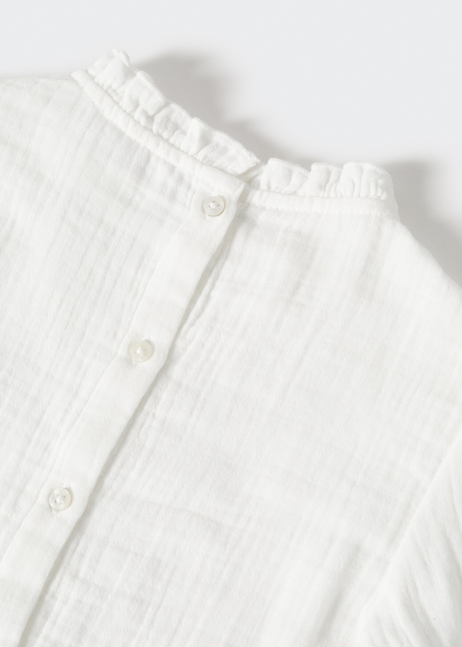 Textured ruffle-neck blouse - Details of the article 8