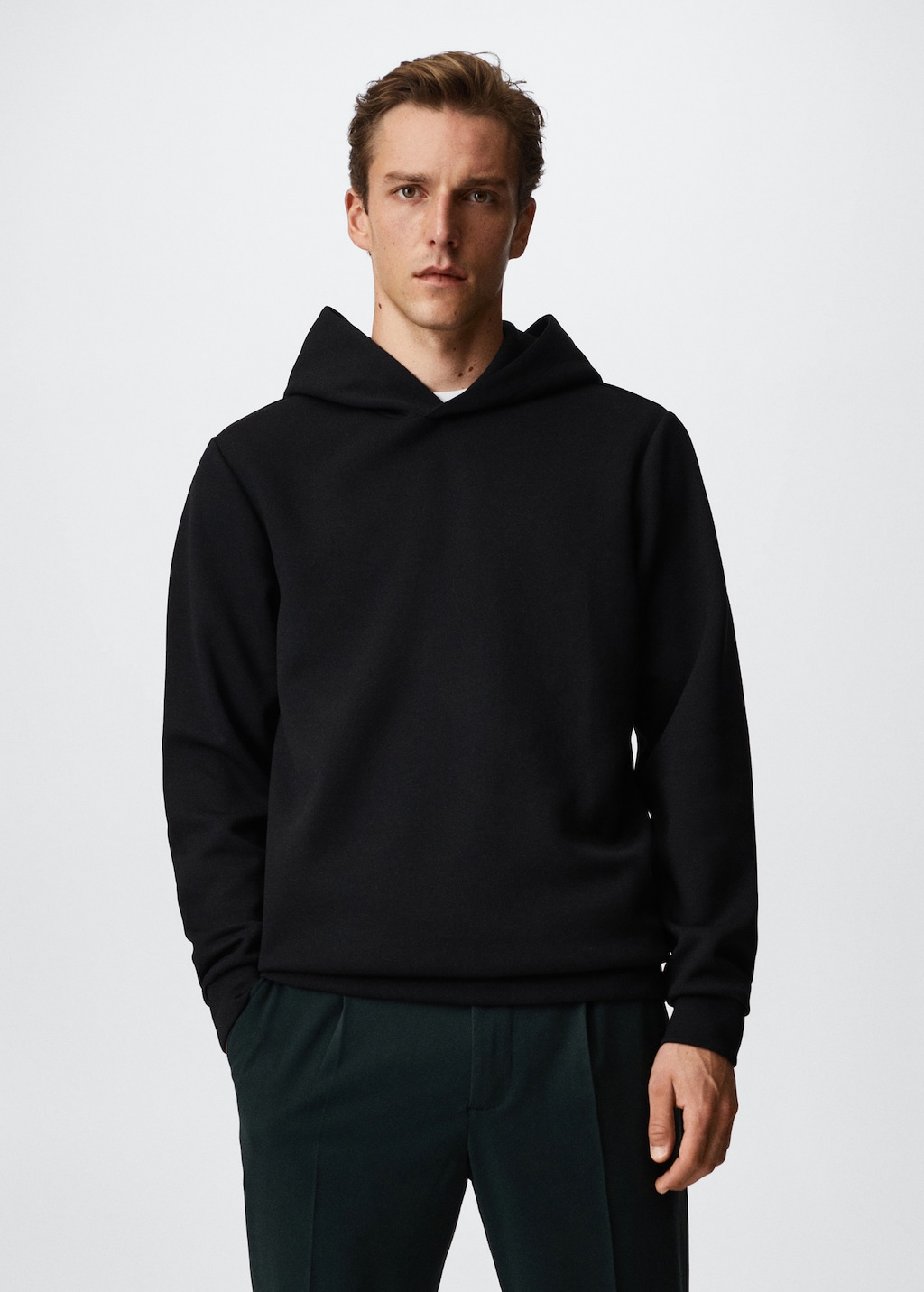 Hooded breathable sweatshirt Men MANGO OUTLET United Kingdom