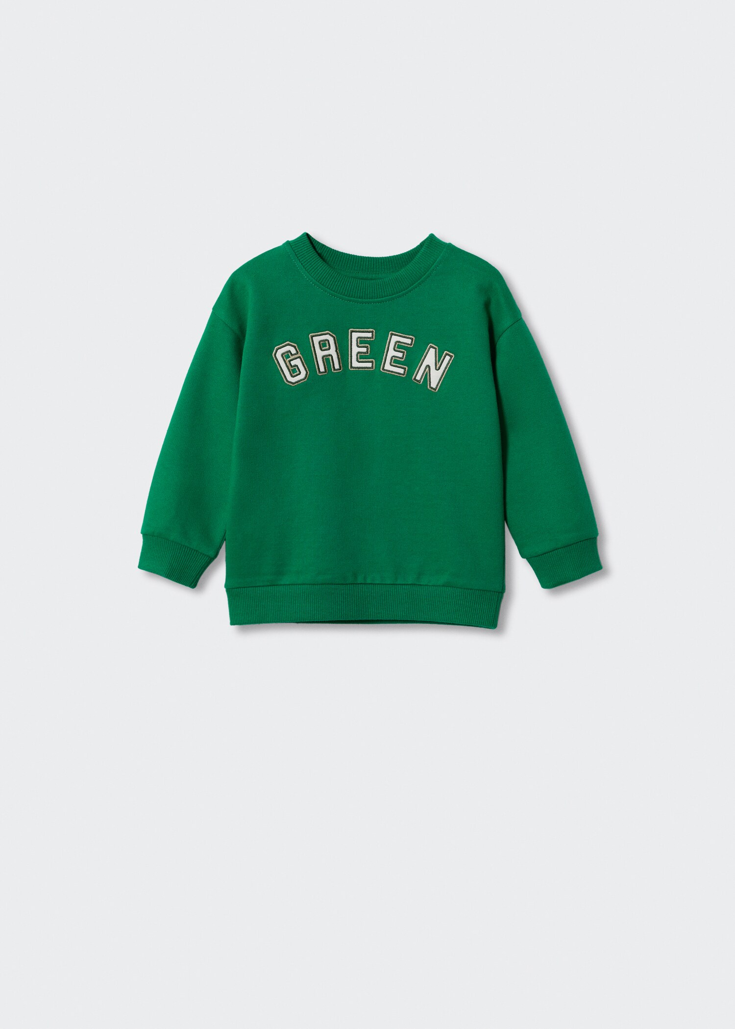 Embroidered message sweatshirt - Article without model